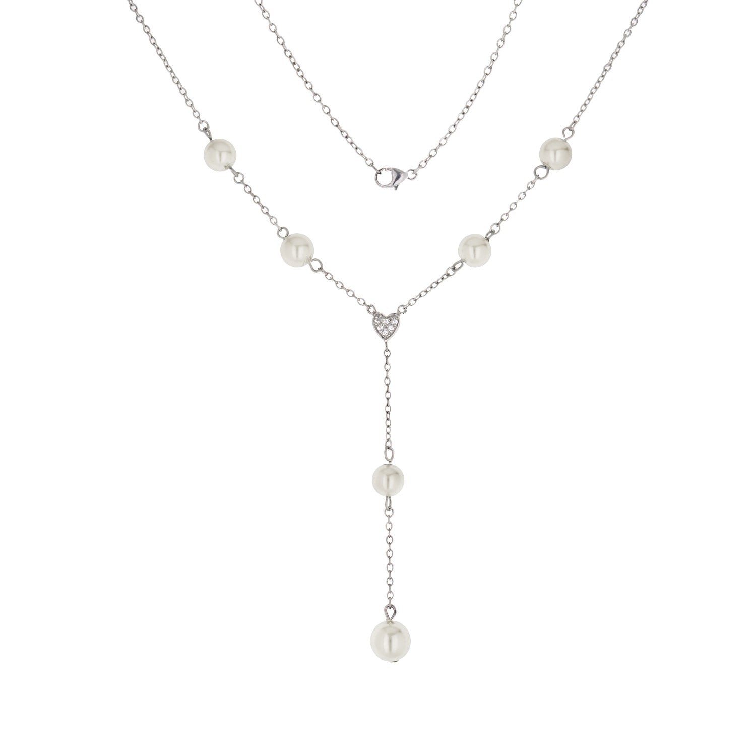925 Pearl Y Necklace