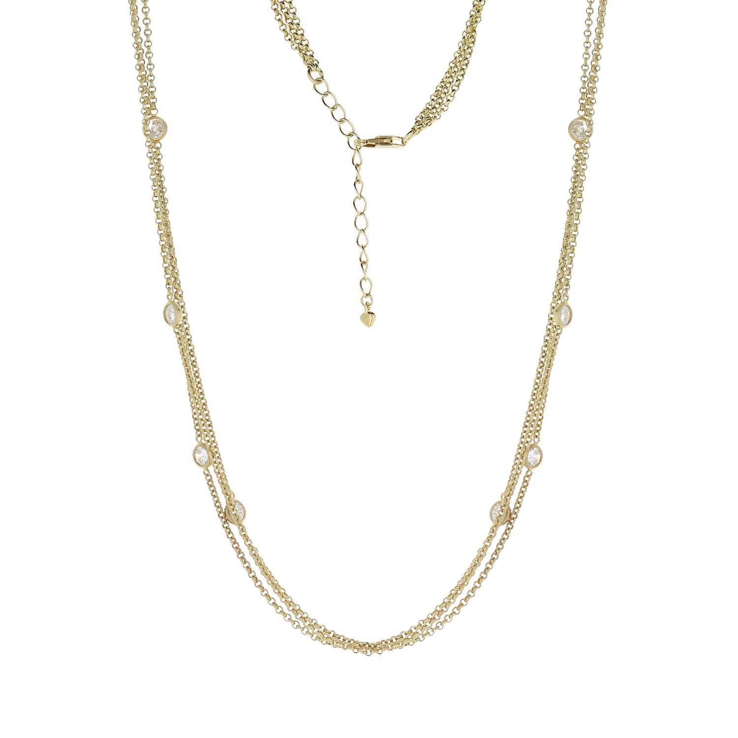 925 Triple Chain Necklace