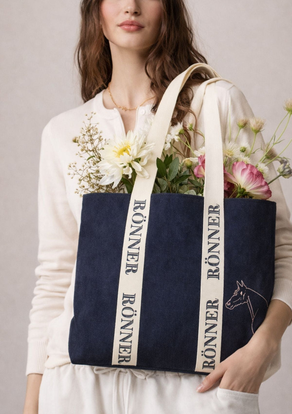 Oversized Equestrian Tote