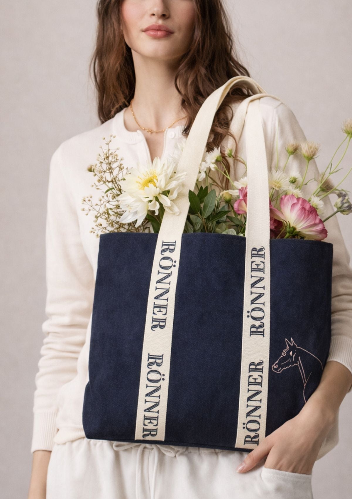 Oversized Equestrian Tote
