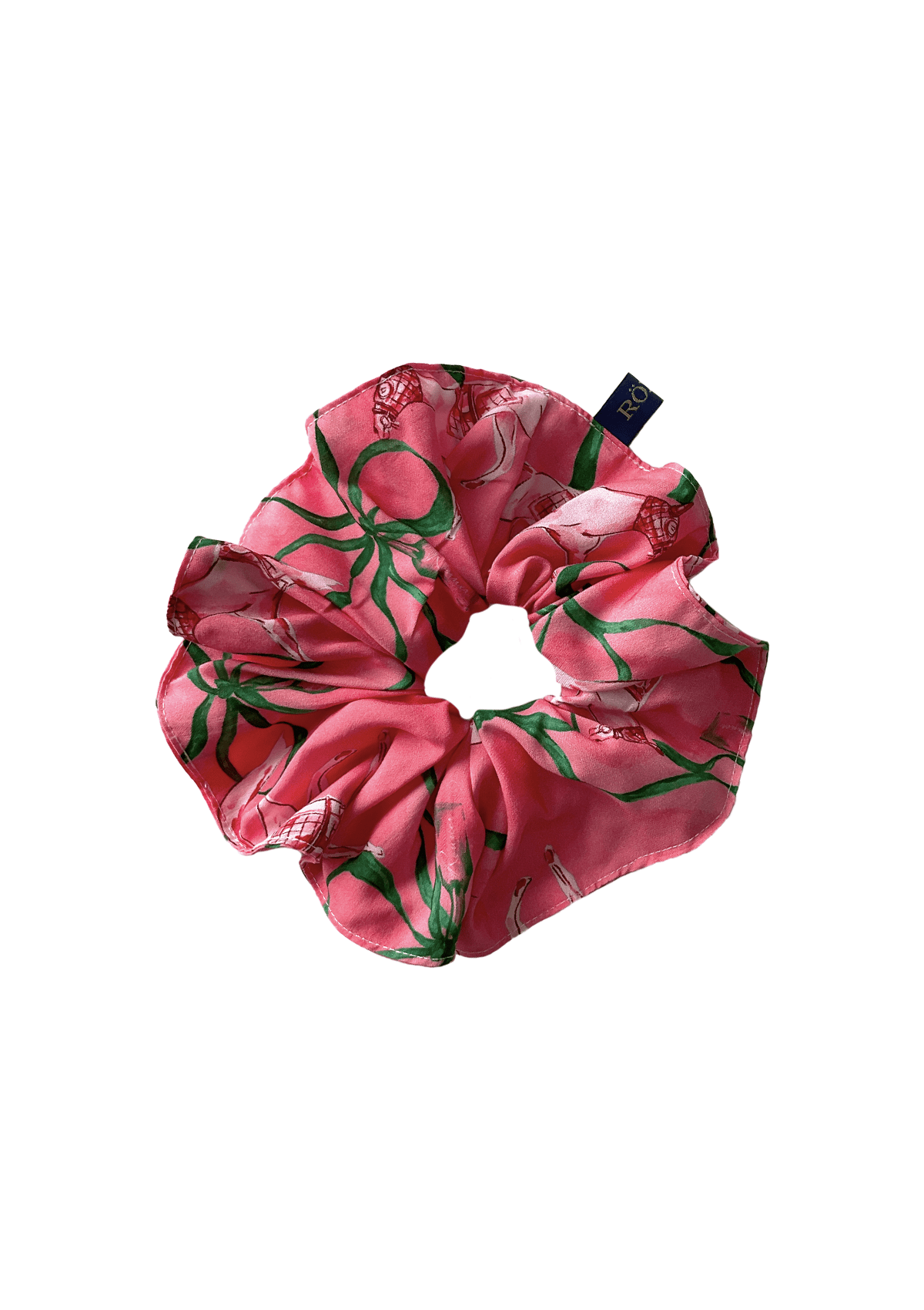Oversized Hair Scrunchie | Lucky Ribbon Print