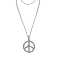 Pave Peace Necklace
