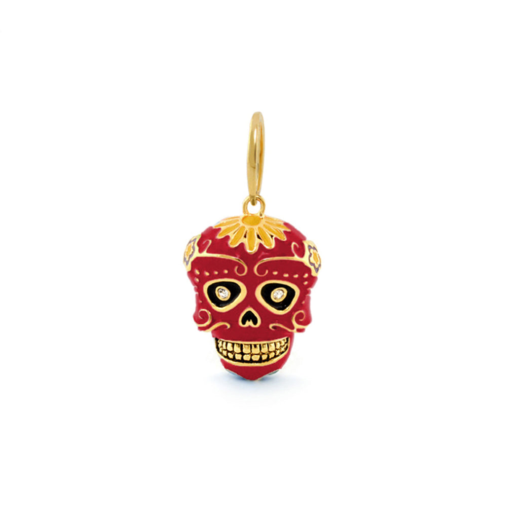 Eau Dia De Los Muertos Skull Pendant