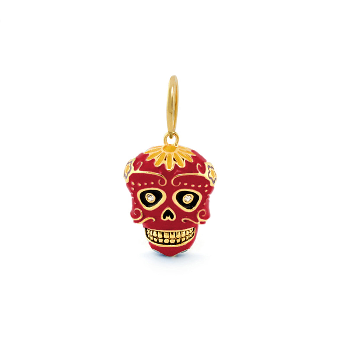 Eau Dia De Los Muertos Skull Pendant