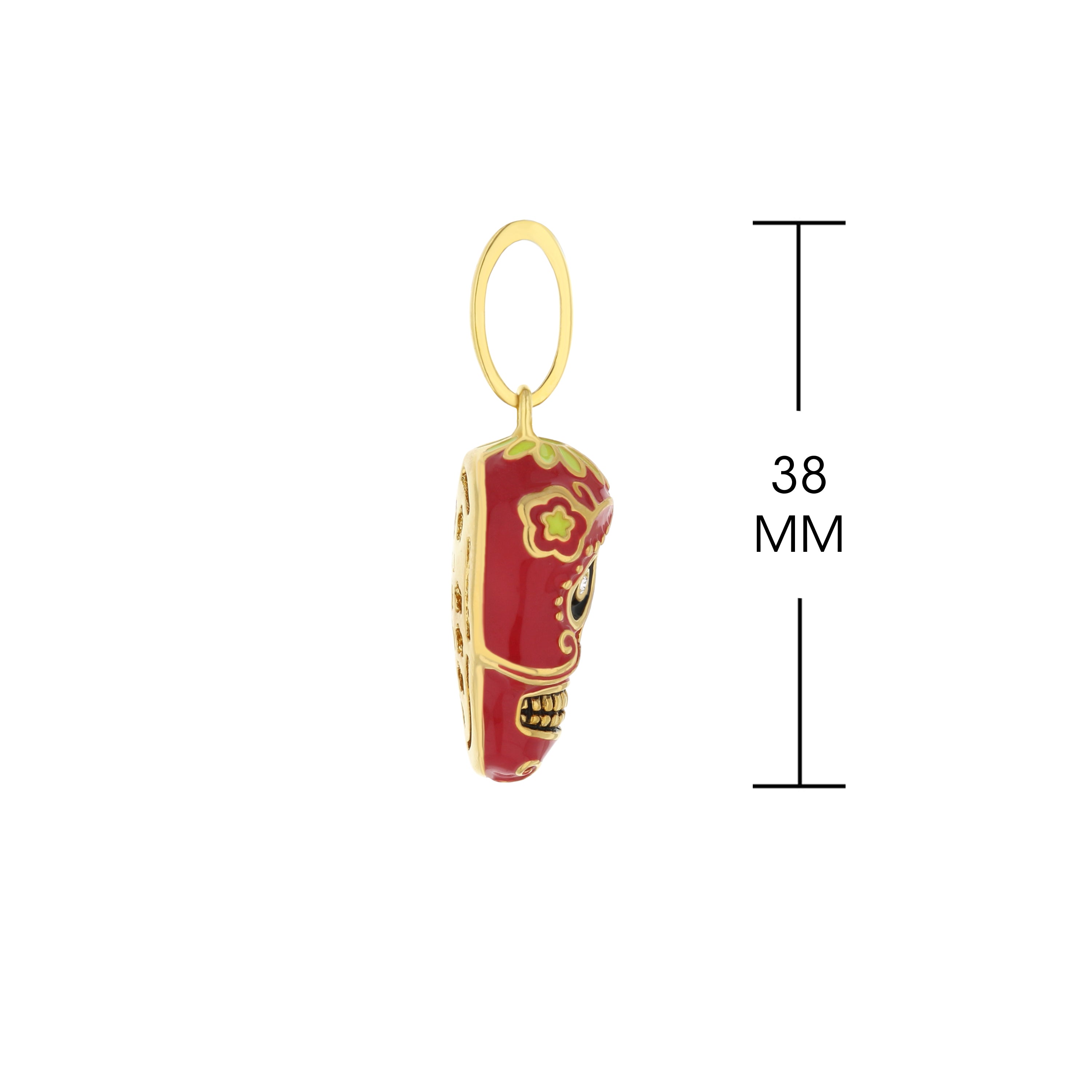 Eau Dia De Los Muertos Skull Pendant