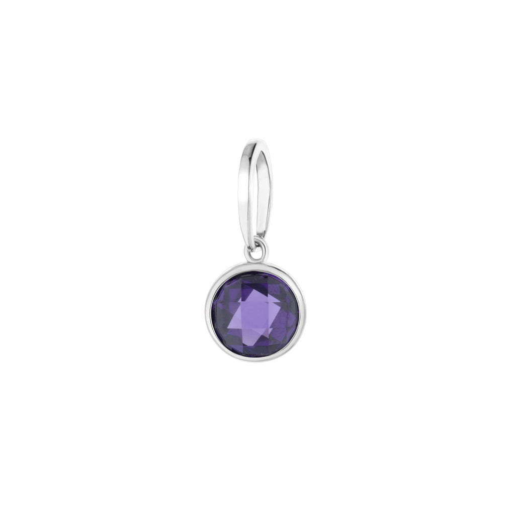 February Birthstone Color Pendant