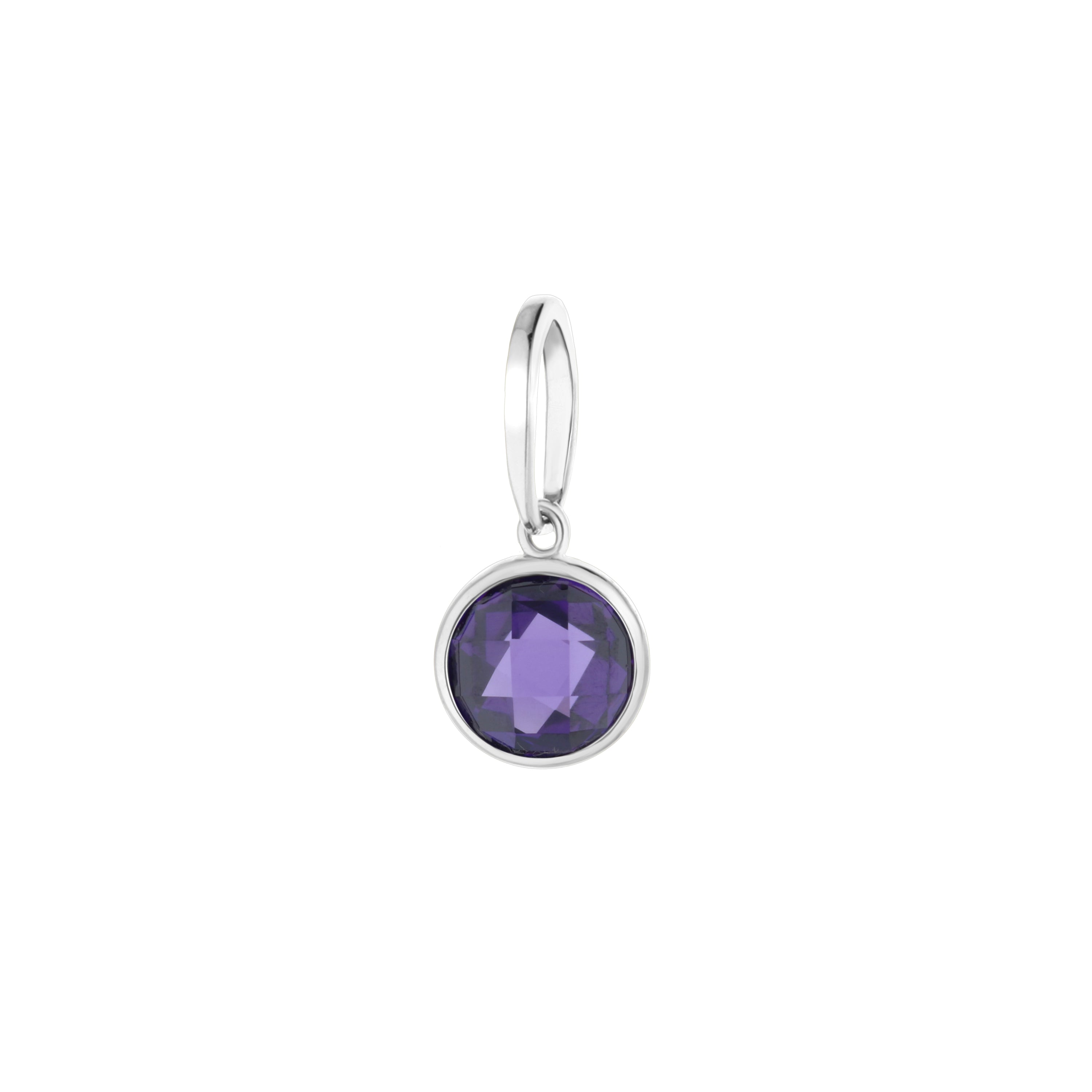 February Birthstone Color Pendant