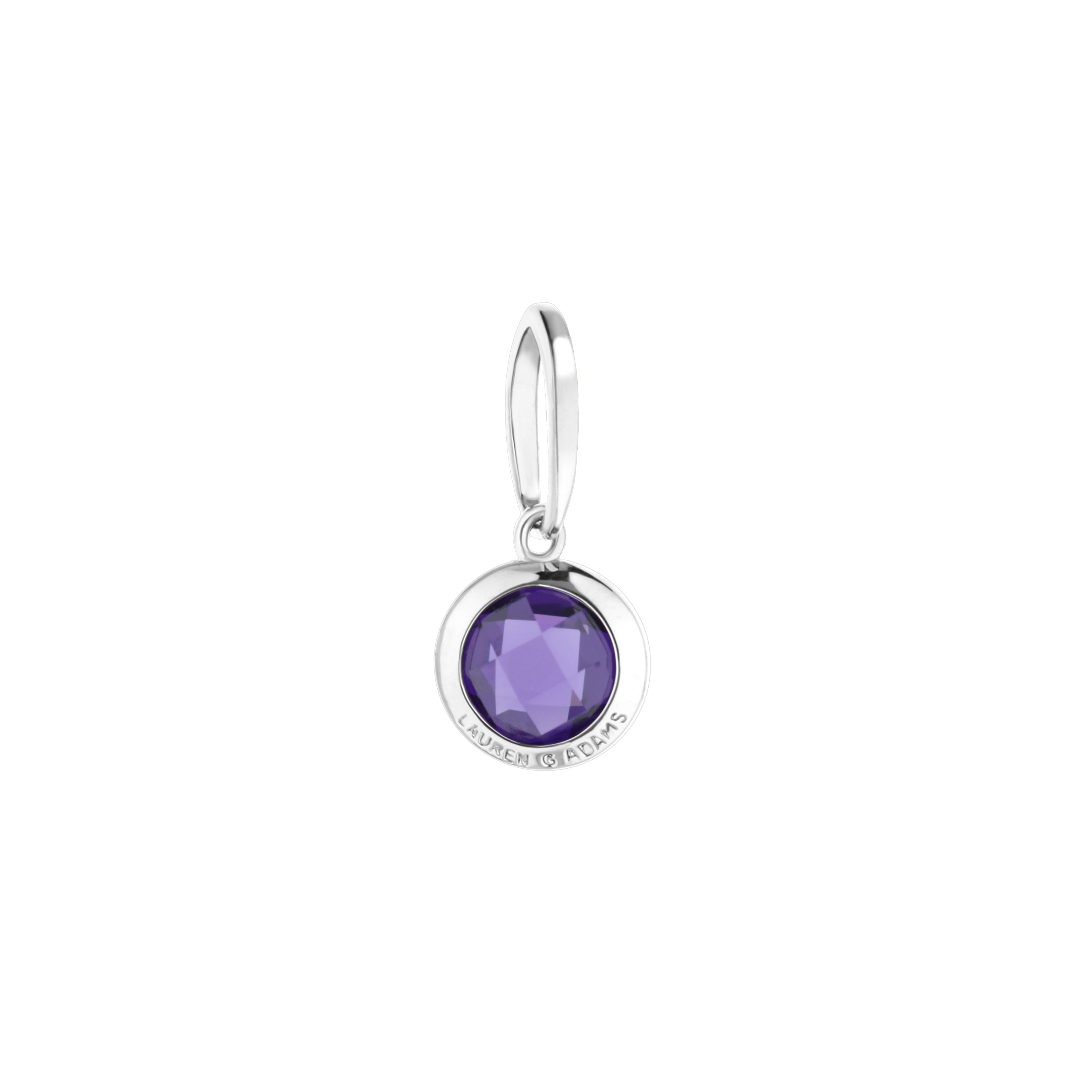 February Birthstone Color Pendant