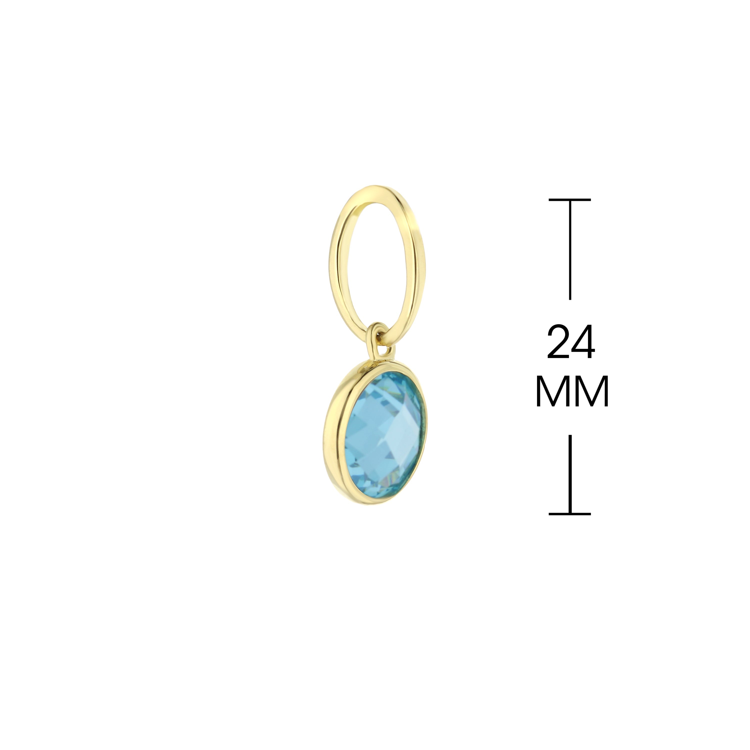 March Birthstone Color Pendant