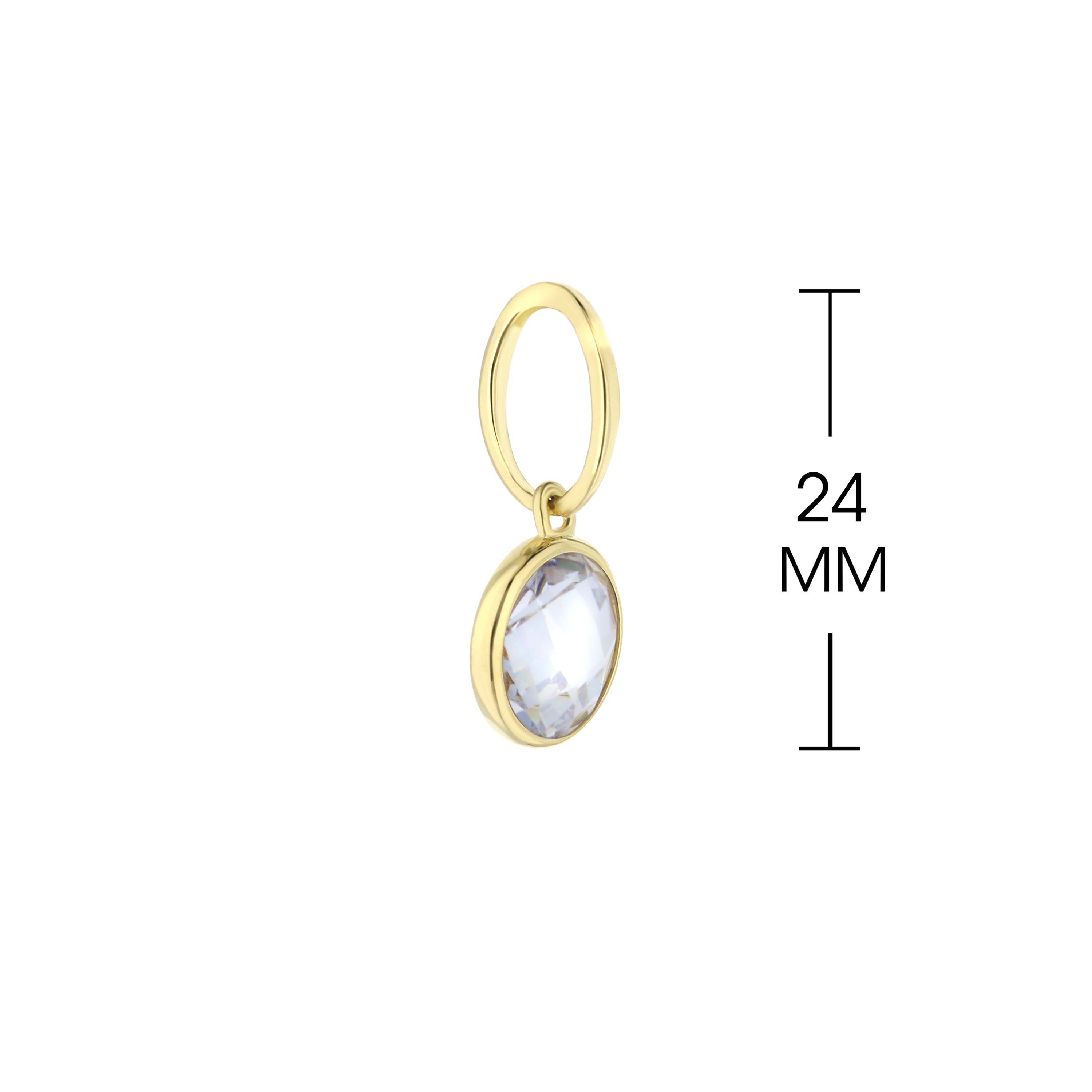 April Birthstone Color Pendant
