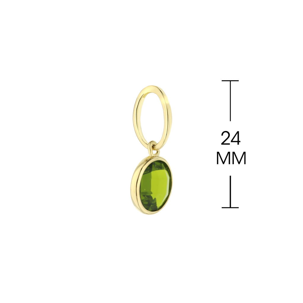 August Birthstone Color Pendant