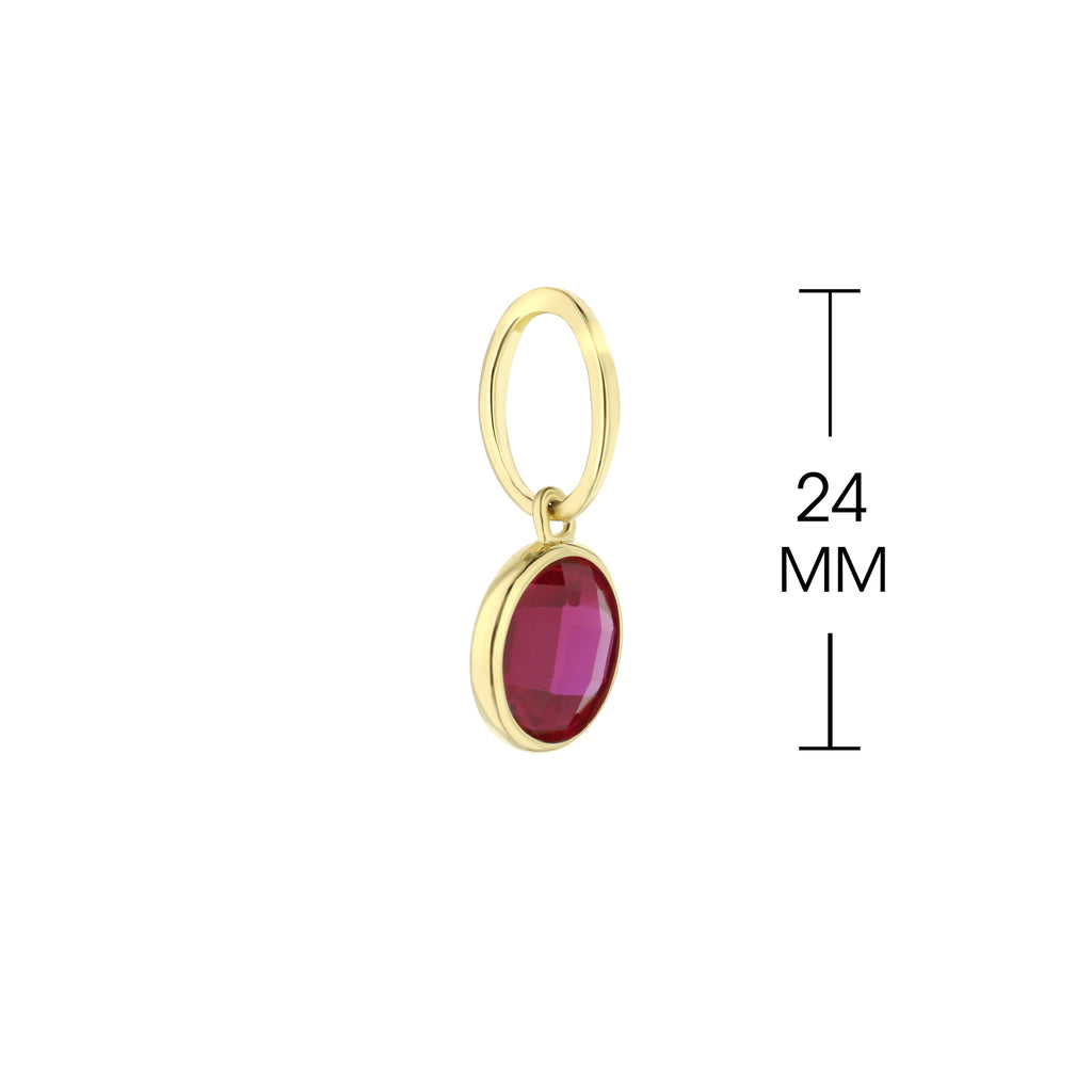 July Birthstone Color Pendant