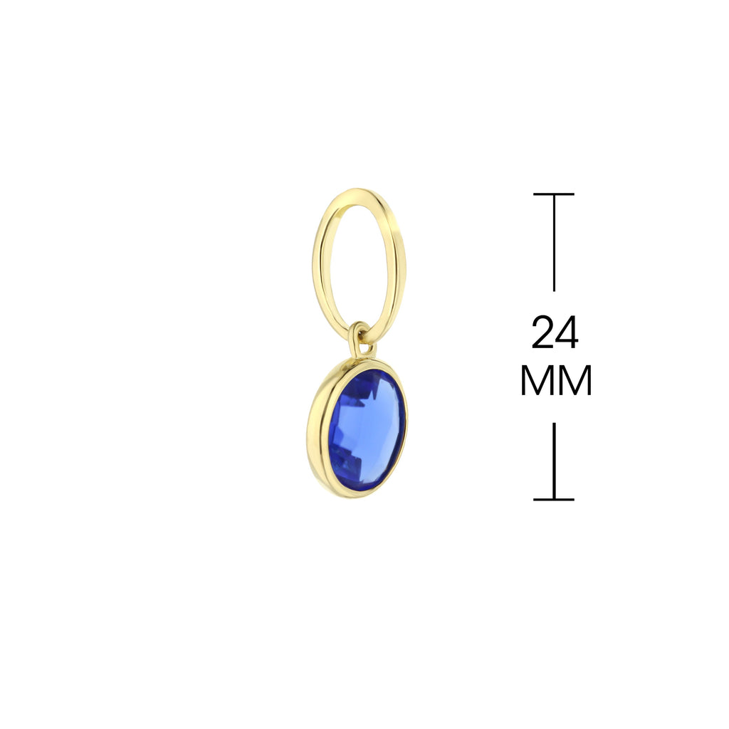 September Birthstone Color Pendant