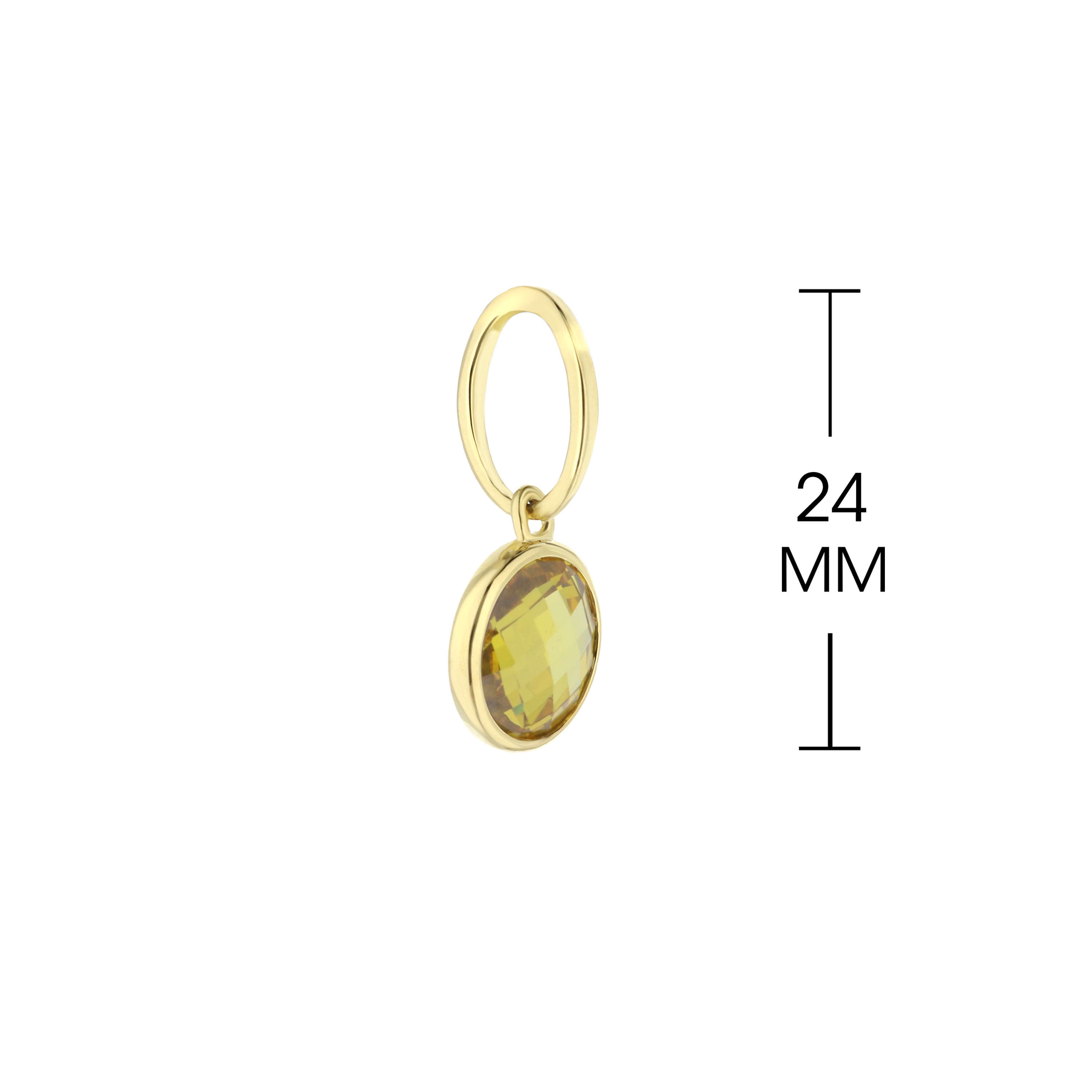 November Birthstone Color Pendant