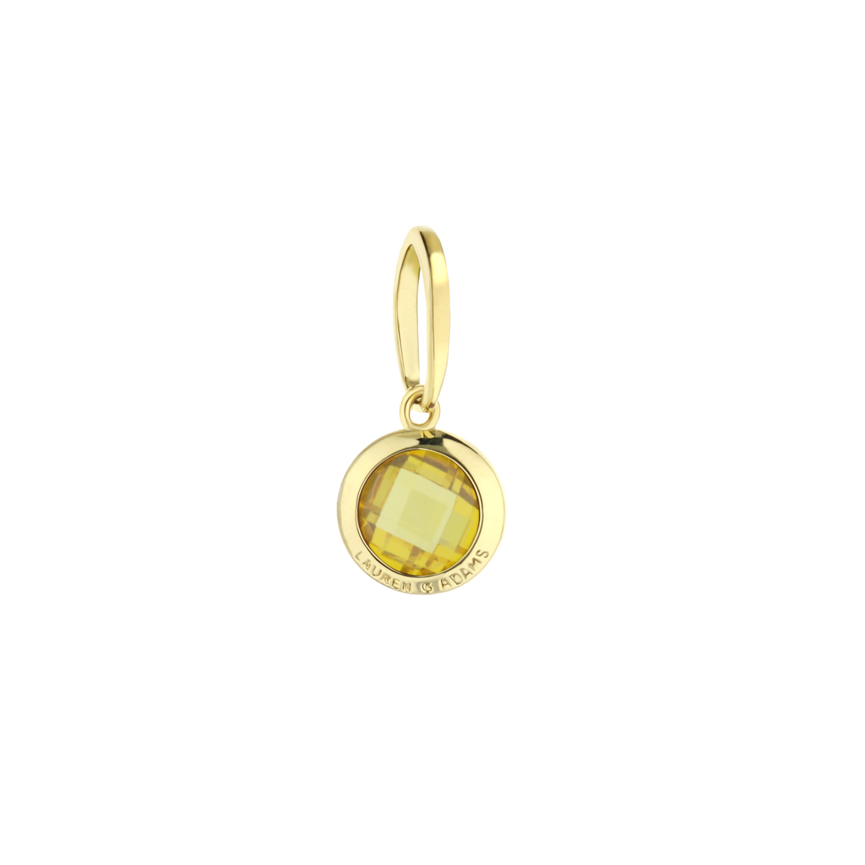 November Birthstone Color Pendant