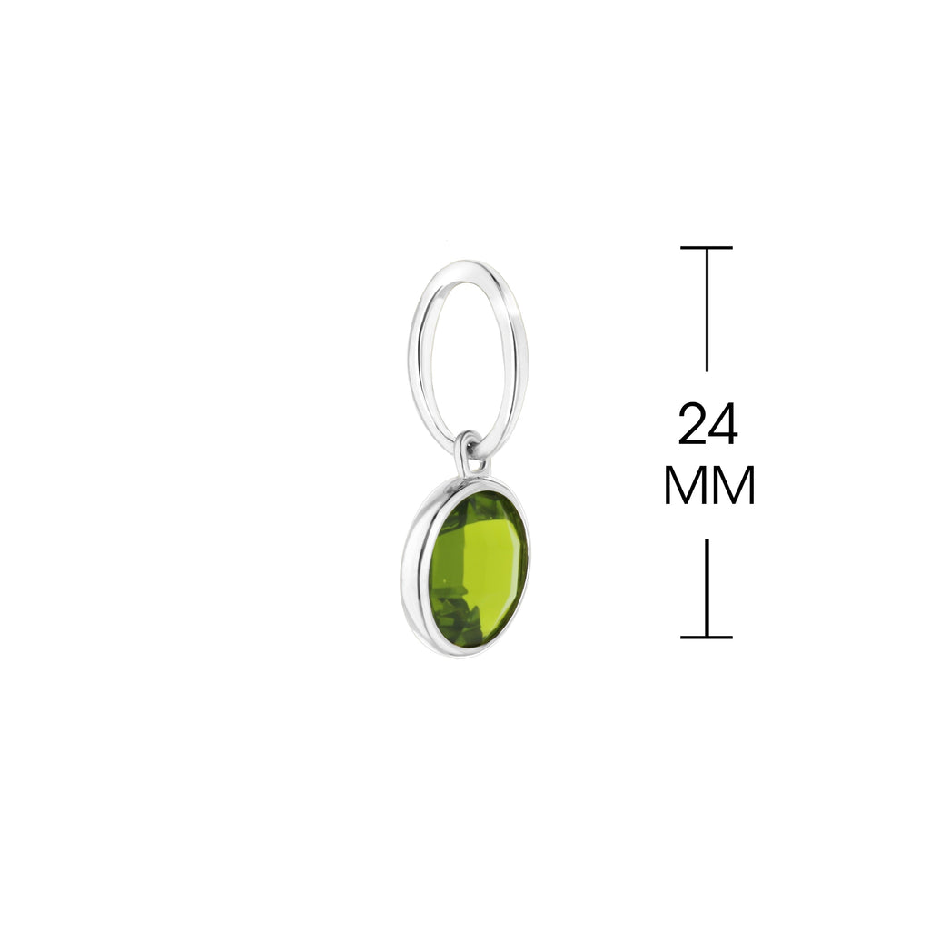 August Birthstone Color Pendant