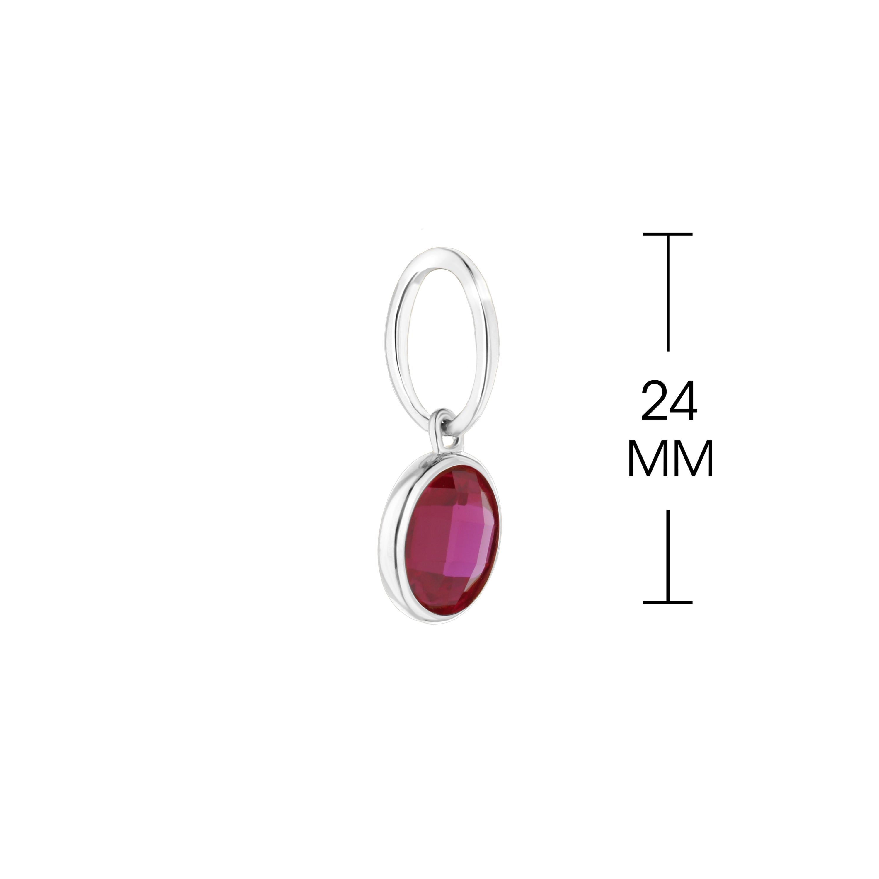 July Birthstone Color Pendant