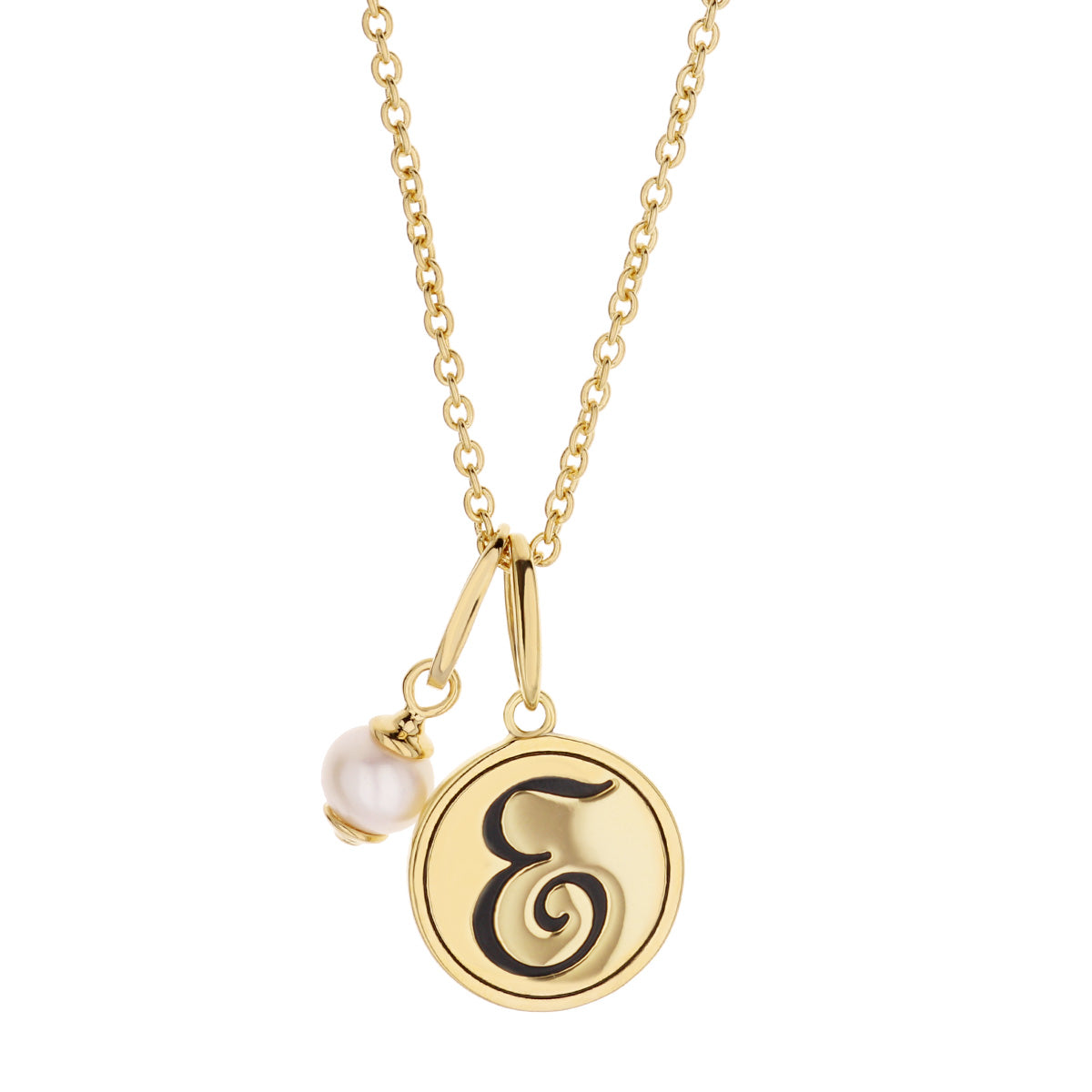 Initial E Necklace