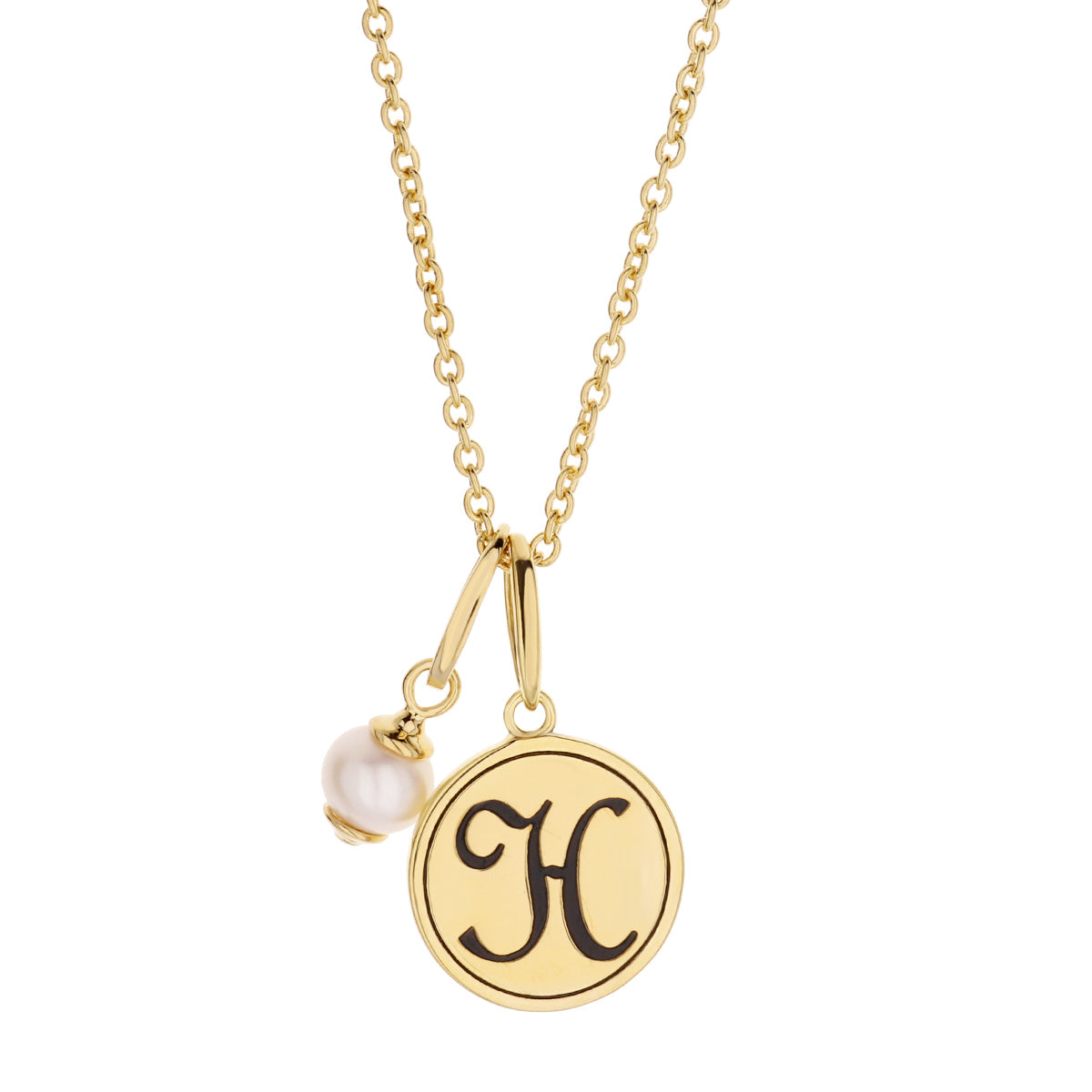 Initial H Necklace