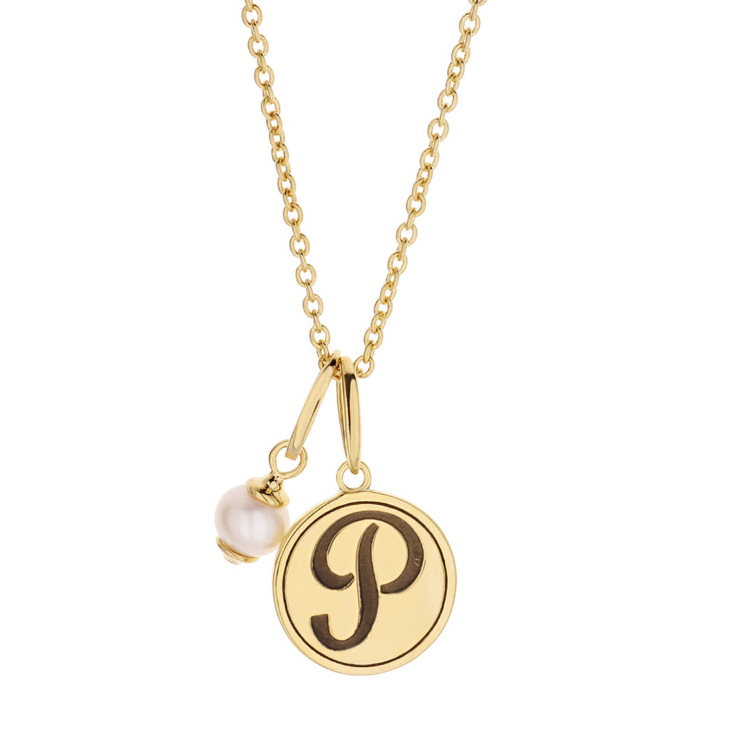 Initial P Necklace