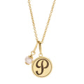Initial P Necklace