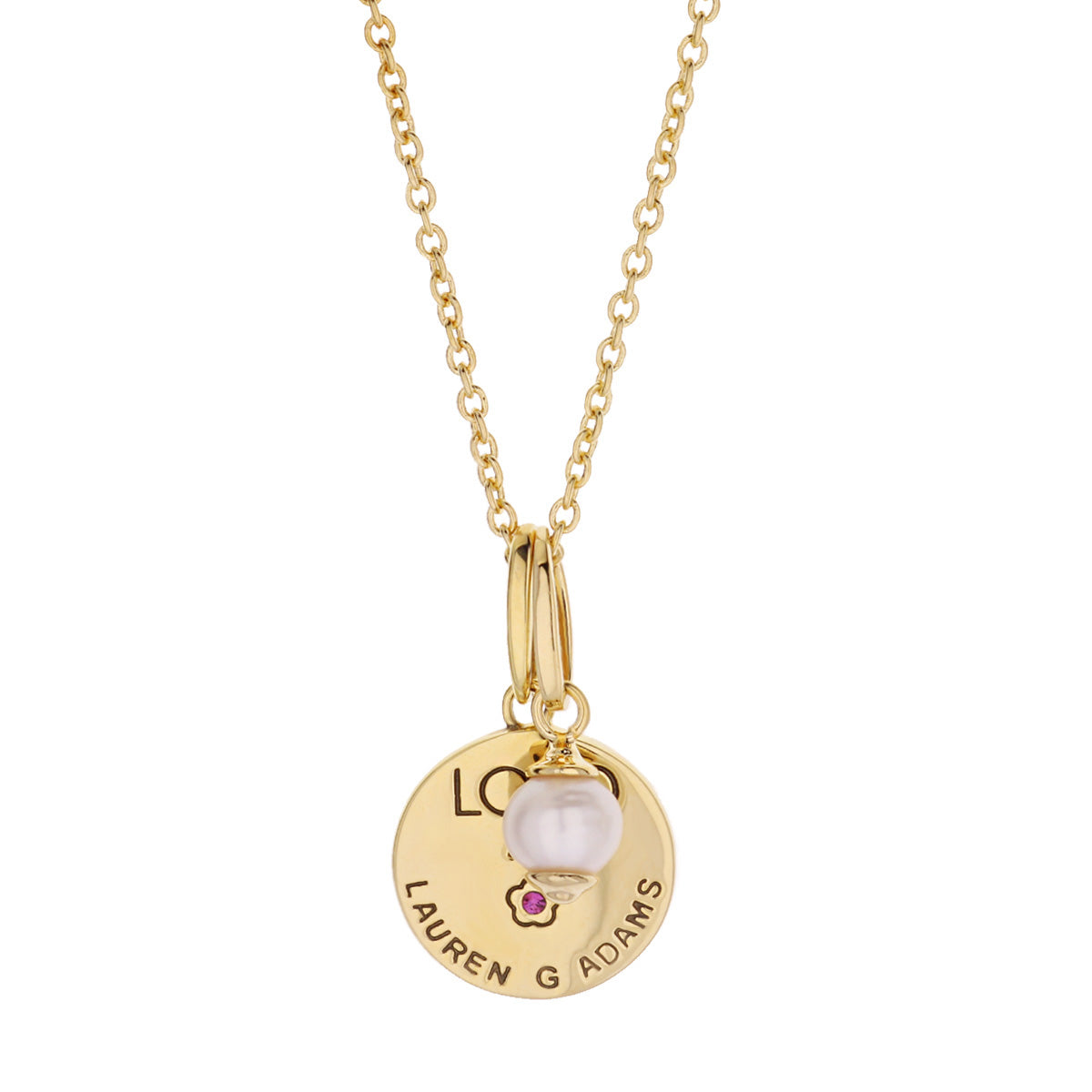 Initial V Necklace