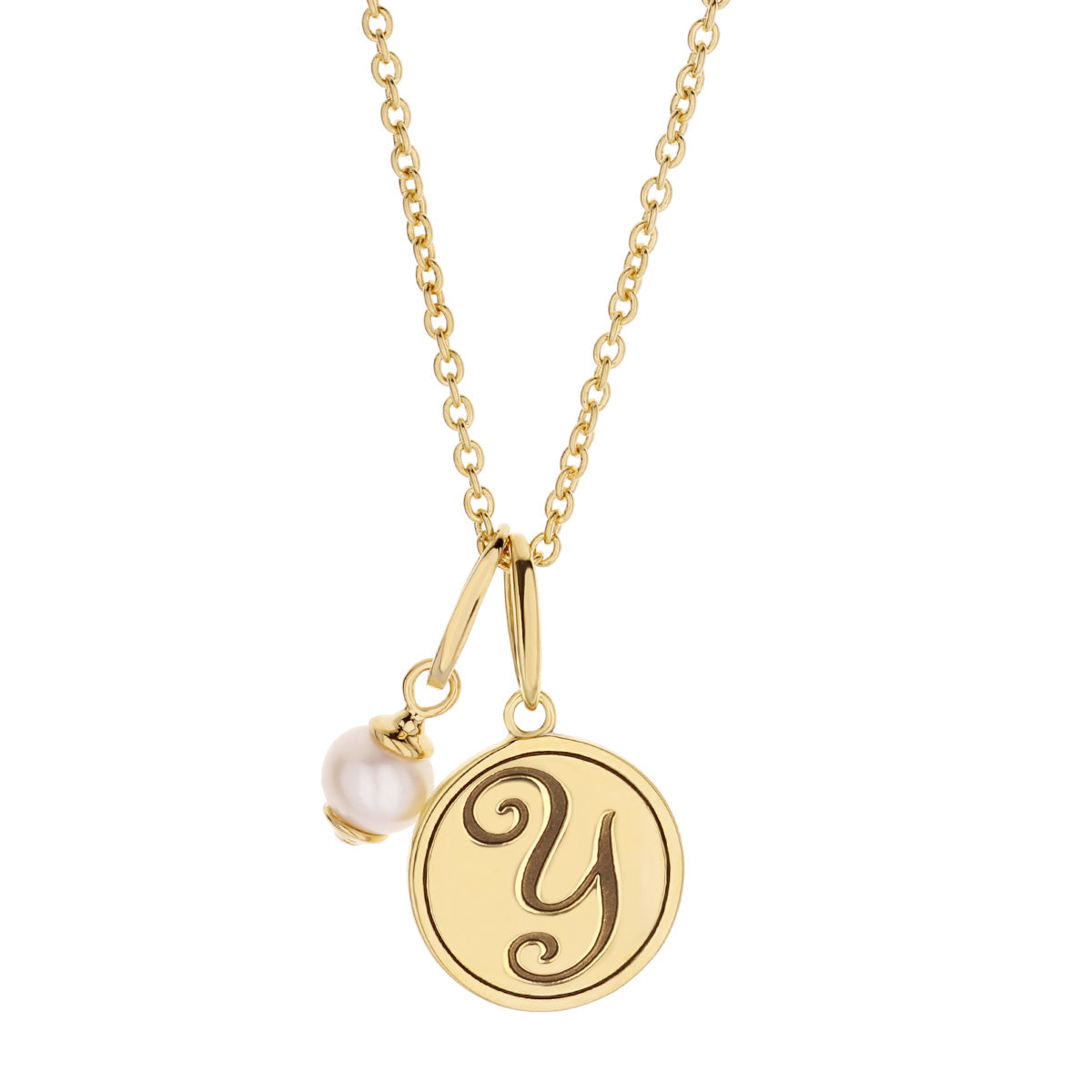 Initial Y Necklace