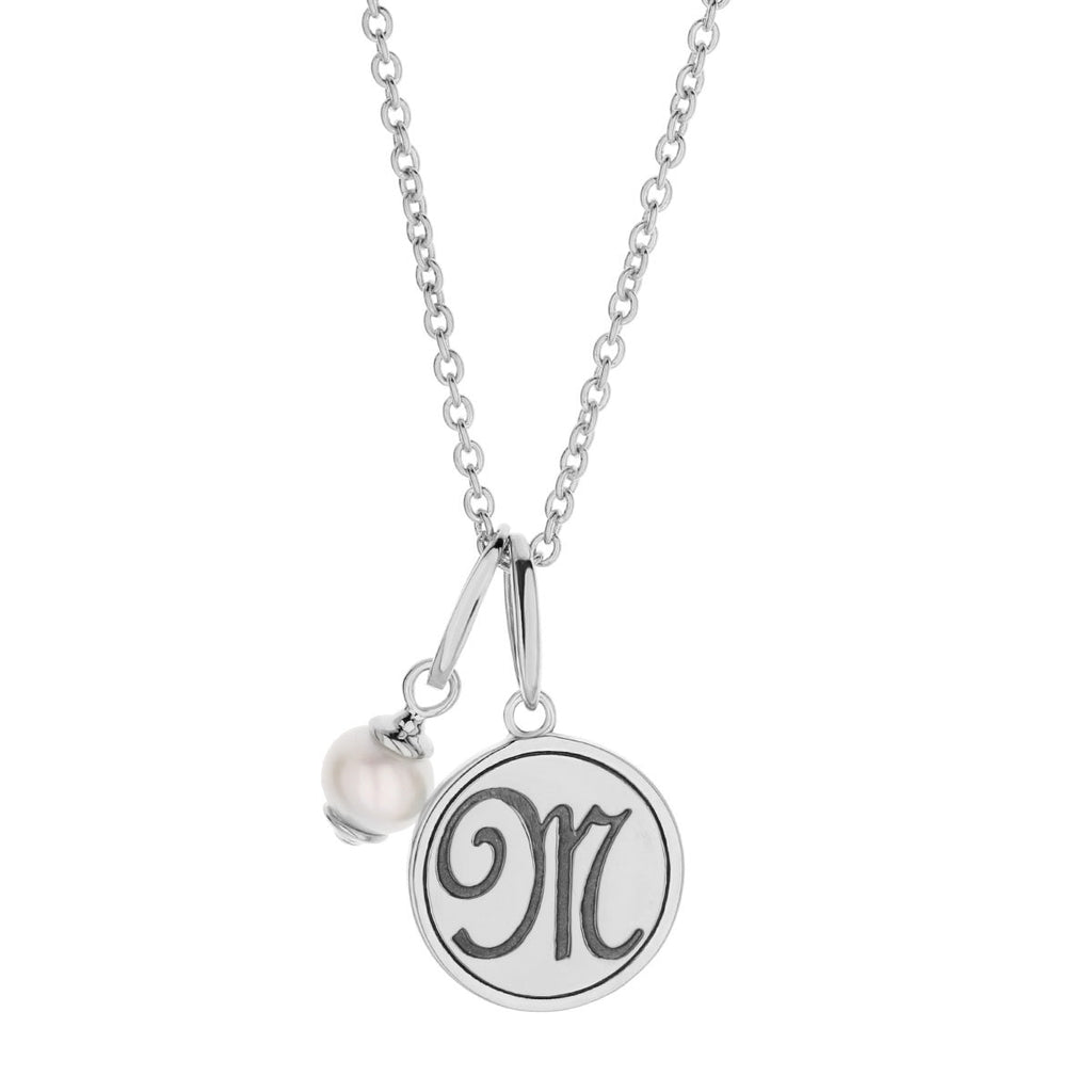 Initial M Necklace