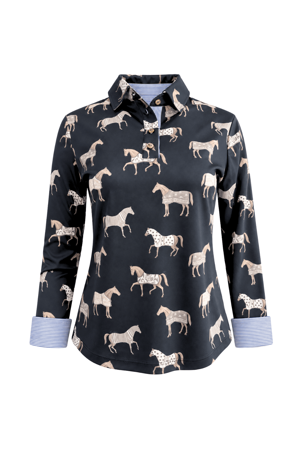 Poise Printed | Polo Shirt | Long Sleeve