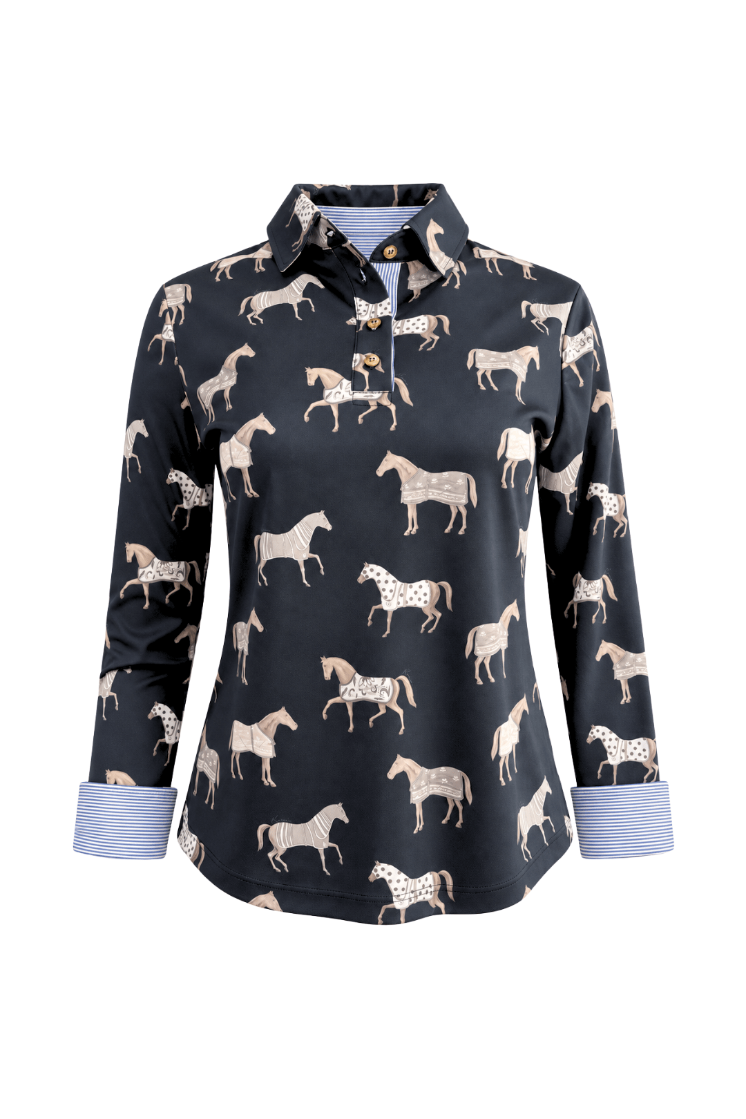 Poise Printed | Polo Shirt | Long Sleeve
