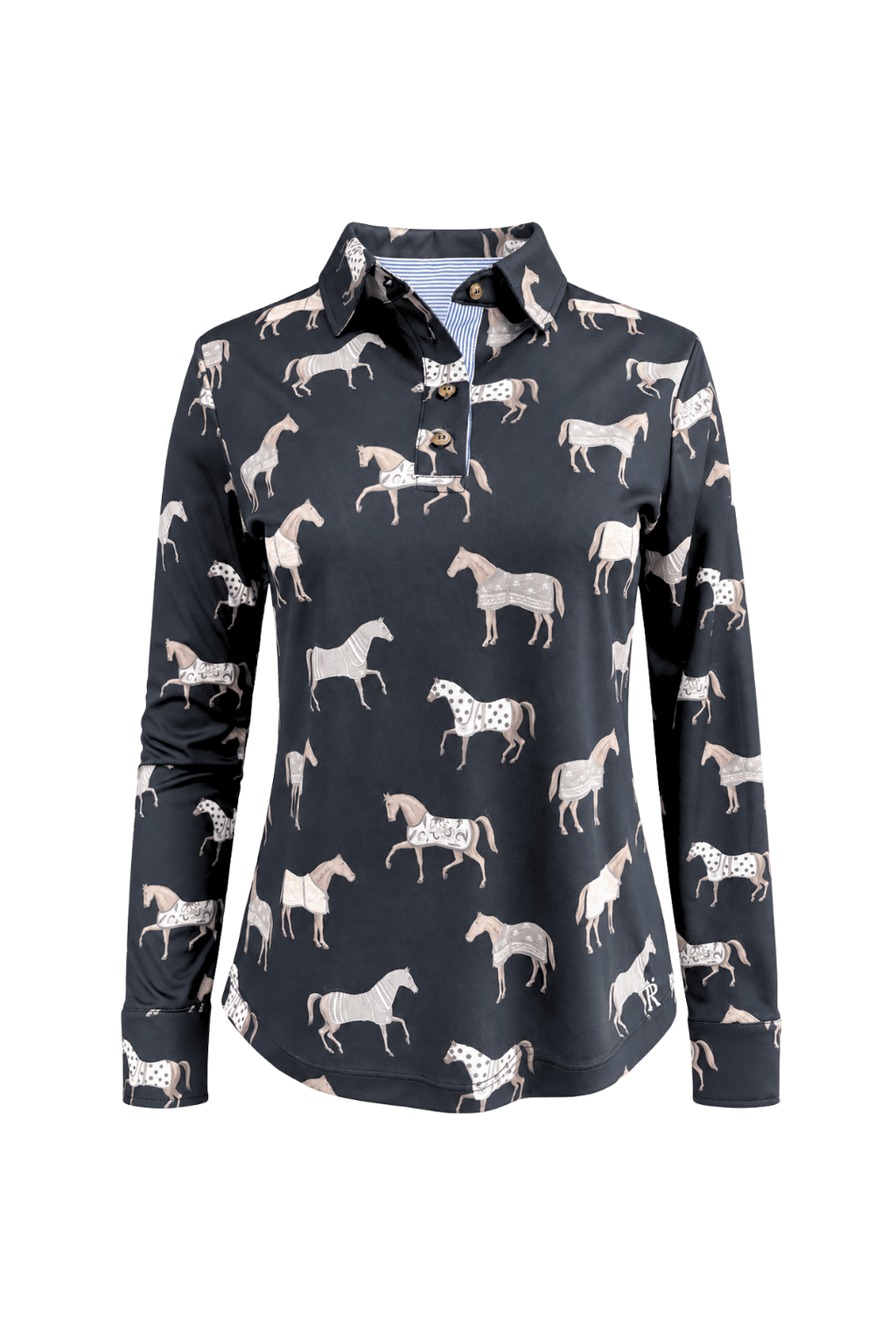 Poise Printed | Polo Shirt | Long Sleeve