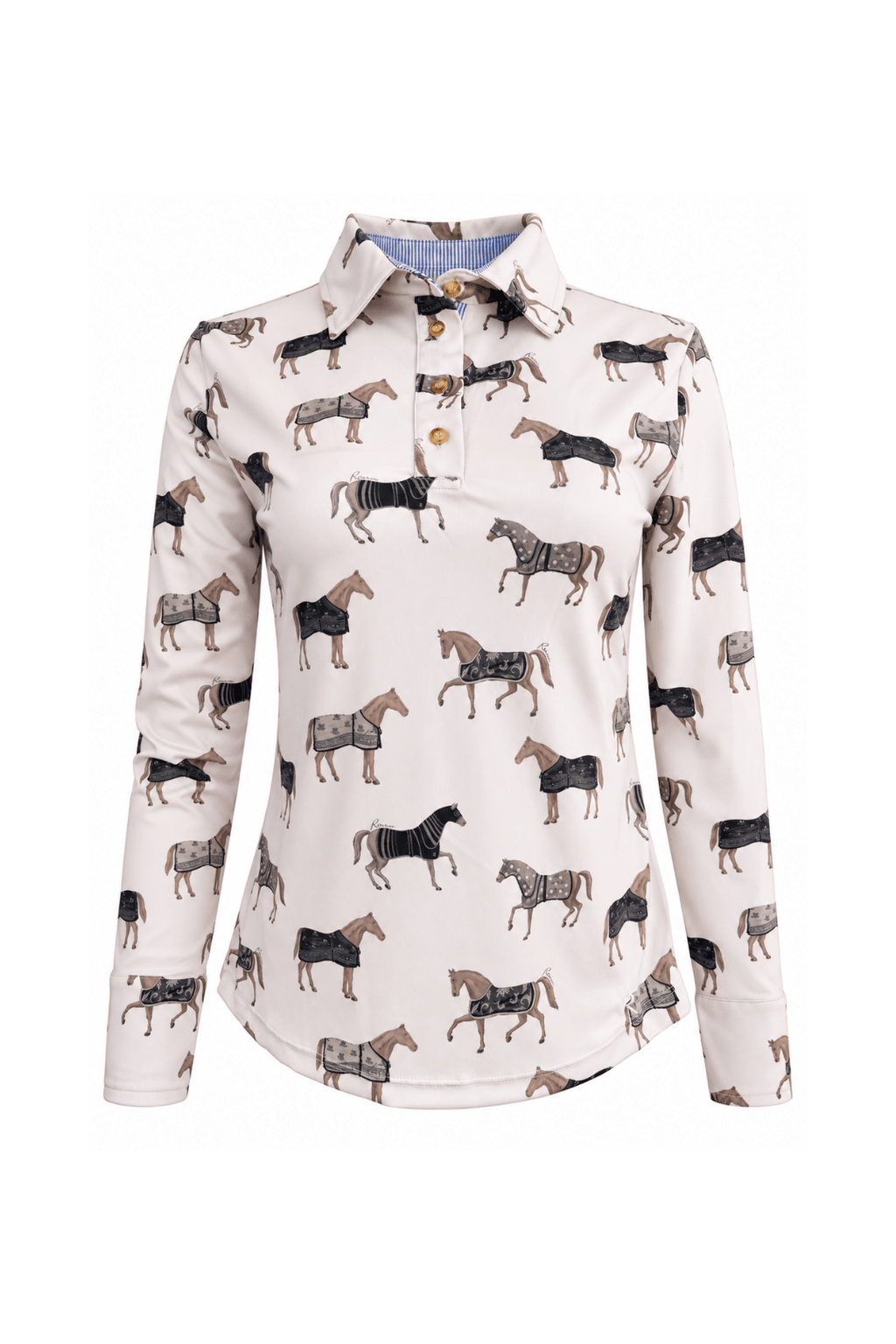 Poise Printed | Polo Shirt | Long Sleeve