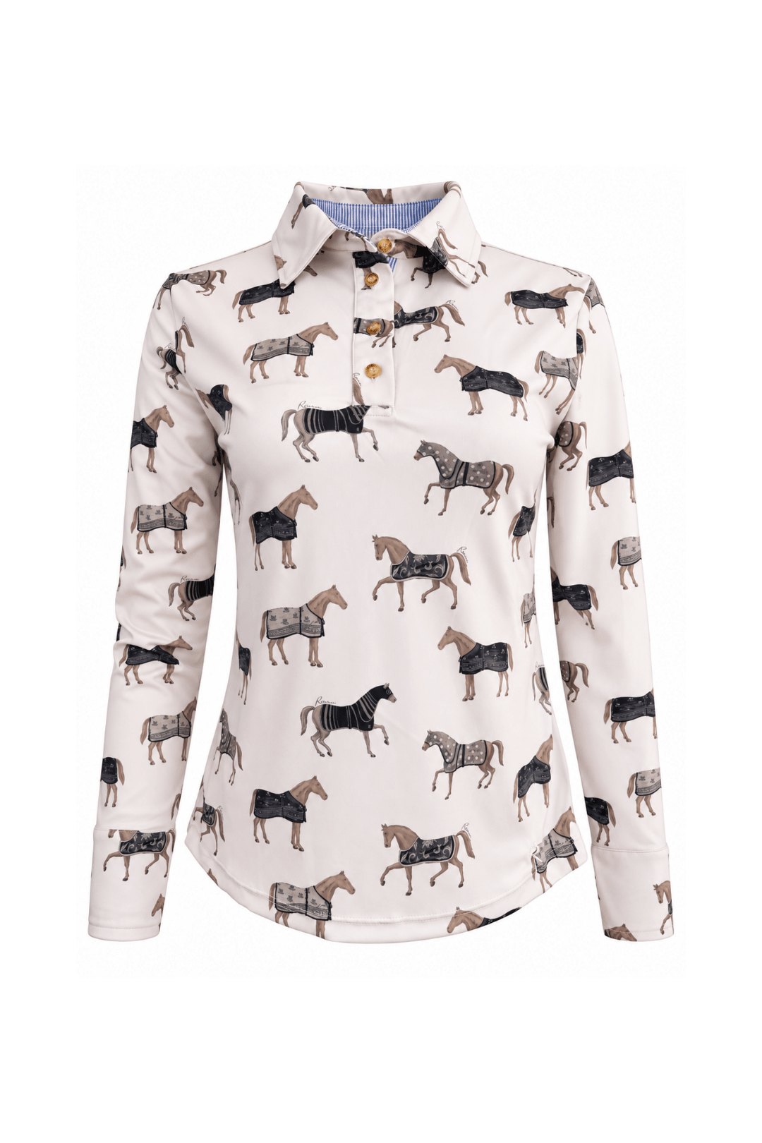 Poise Printed | Polo Shirt | Long Sleeve