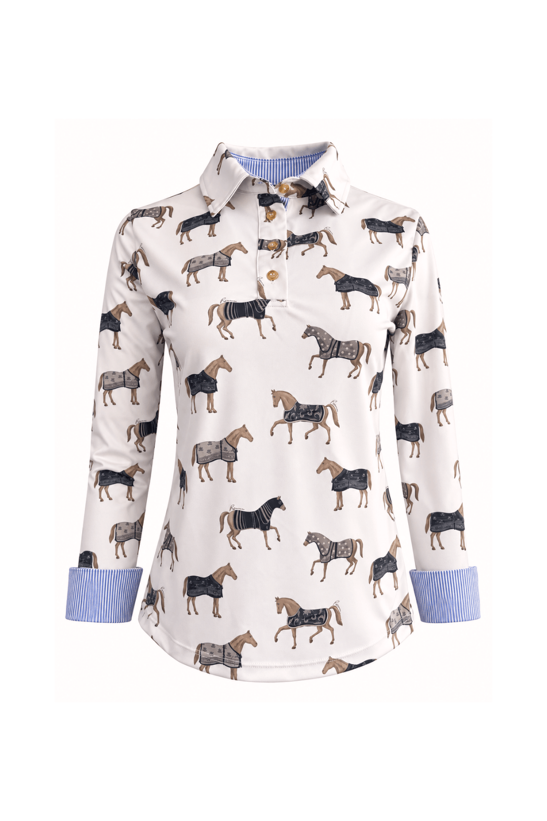 Poise Printed | Polo Shirt | Long Sleeve