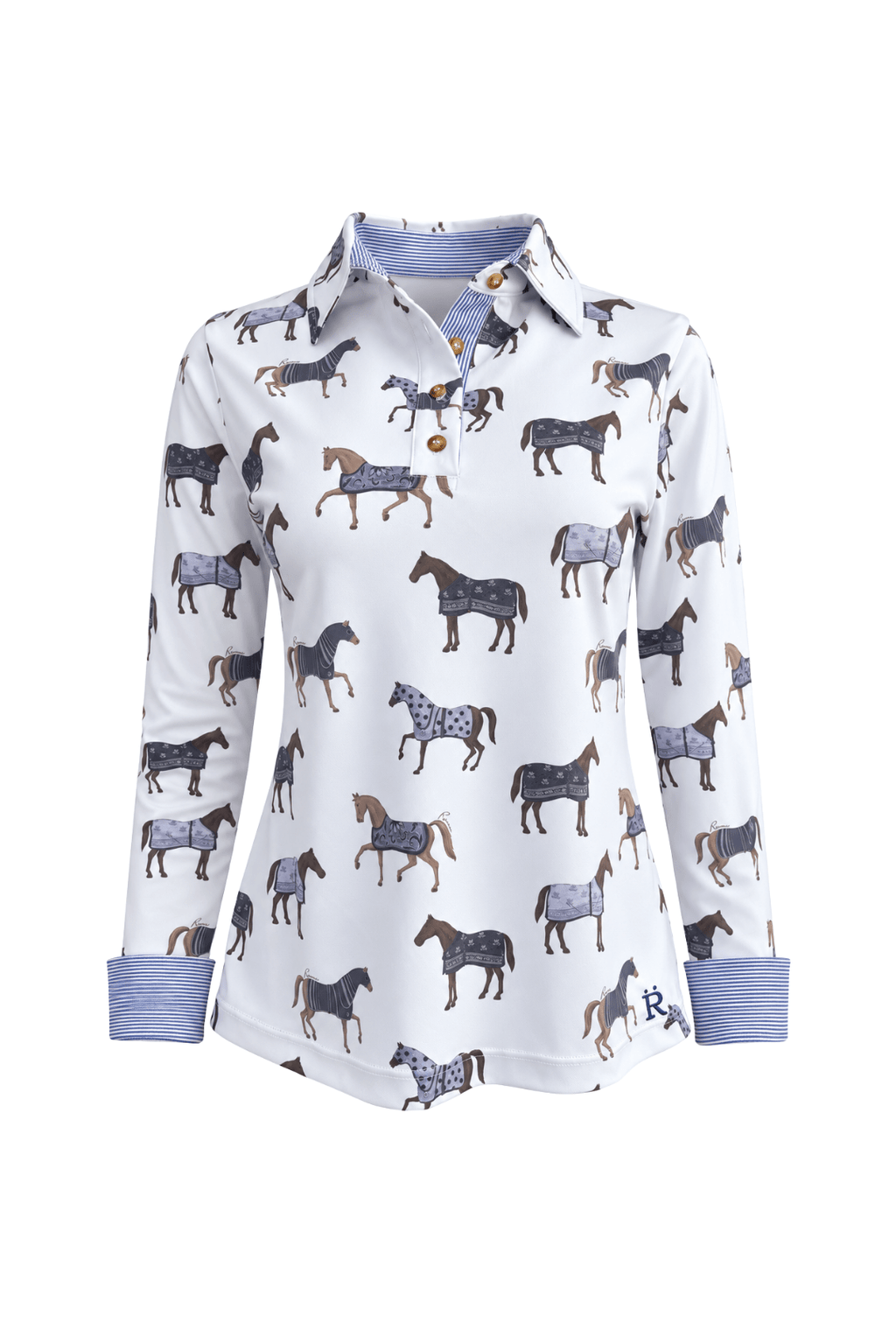 Poise Printed | Polo Shirt | Long Sleeve