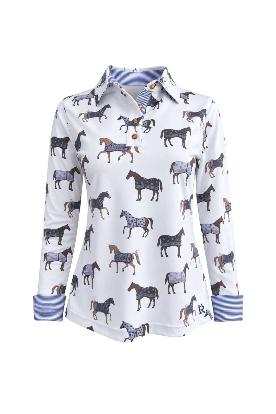 Poise Printed | Polo Shirt | Long Sleeve