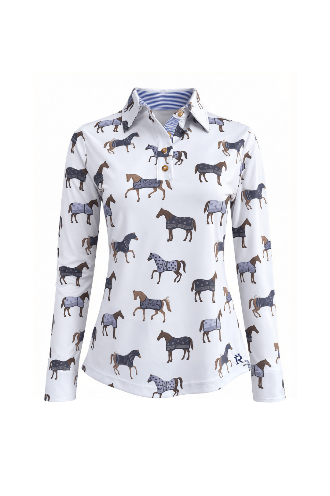 Poise Printed | Polo Shirt | Long Sleeve