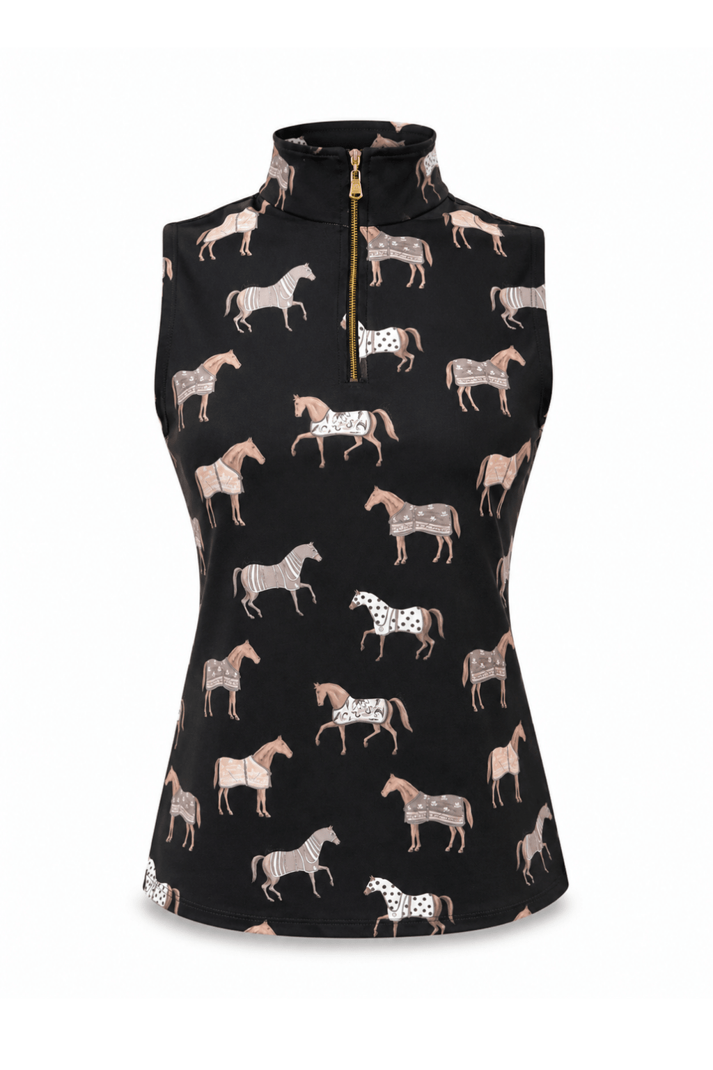 Poise Printed Sleeveless Q-Zip