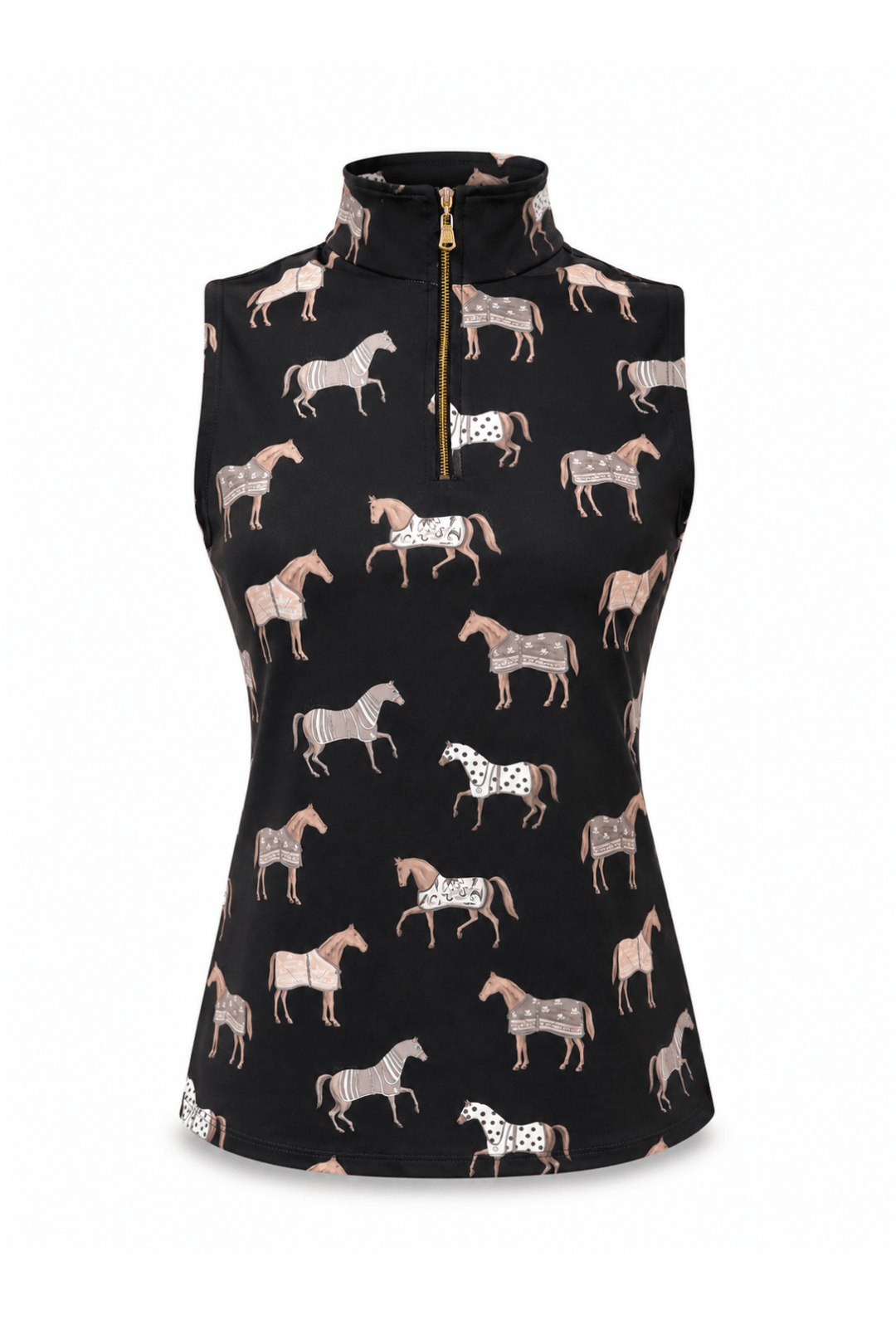 Poise Printed Sleeveless Q-Zip