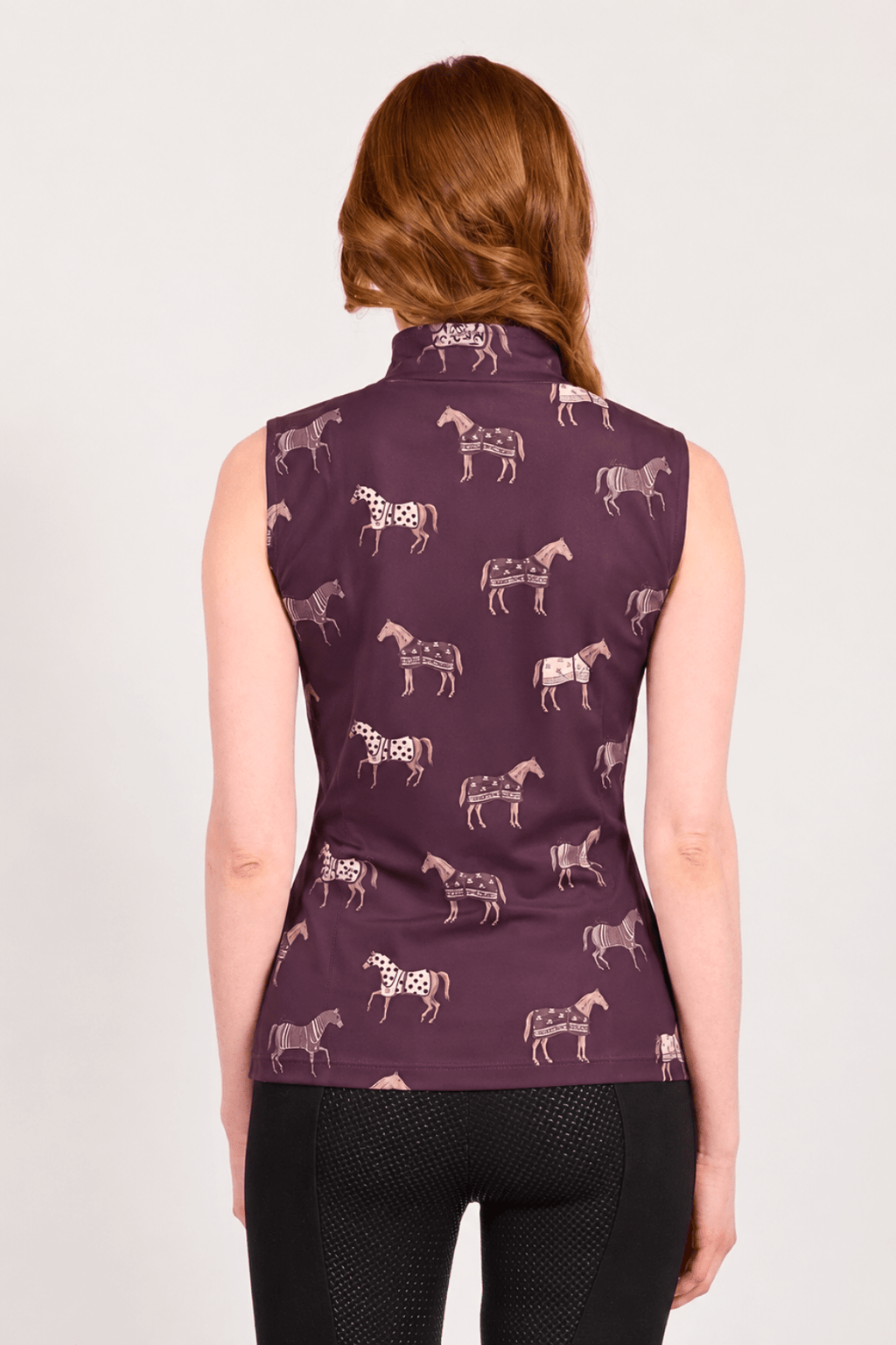 Poise Printed Sleeveless Q-Zip
