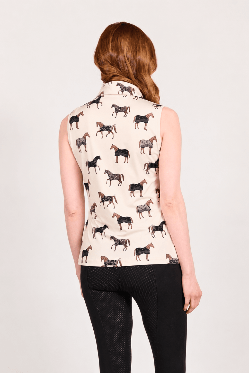 Poise Printed Sleeveless Q-Zip