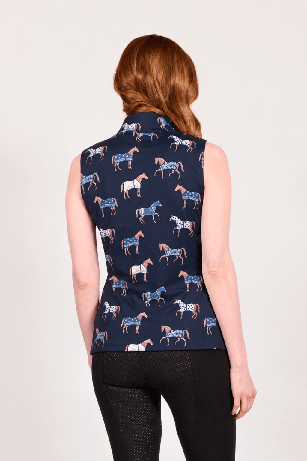 Poise Printed Sleeveless Q-Zip