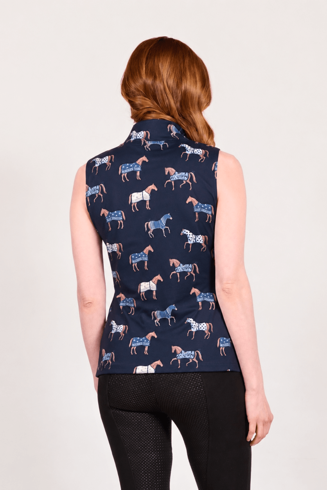 Poise Printed Sleeveless Q-Zip