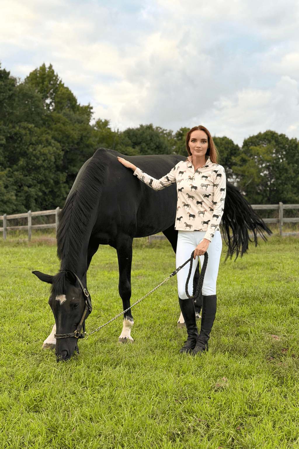 Q-Zip | Poise Print | Long Sleeve