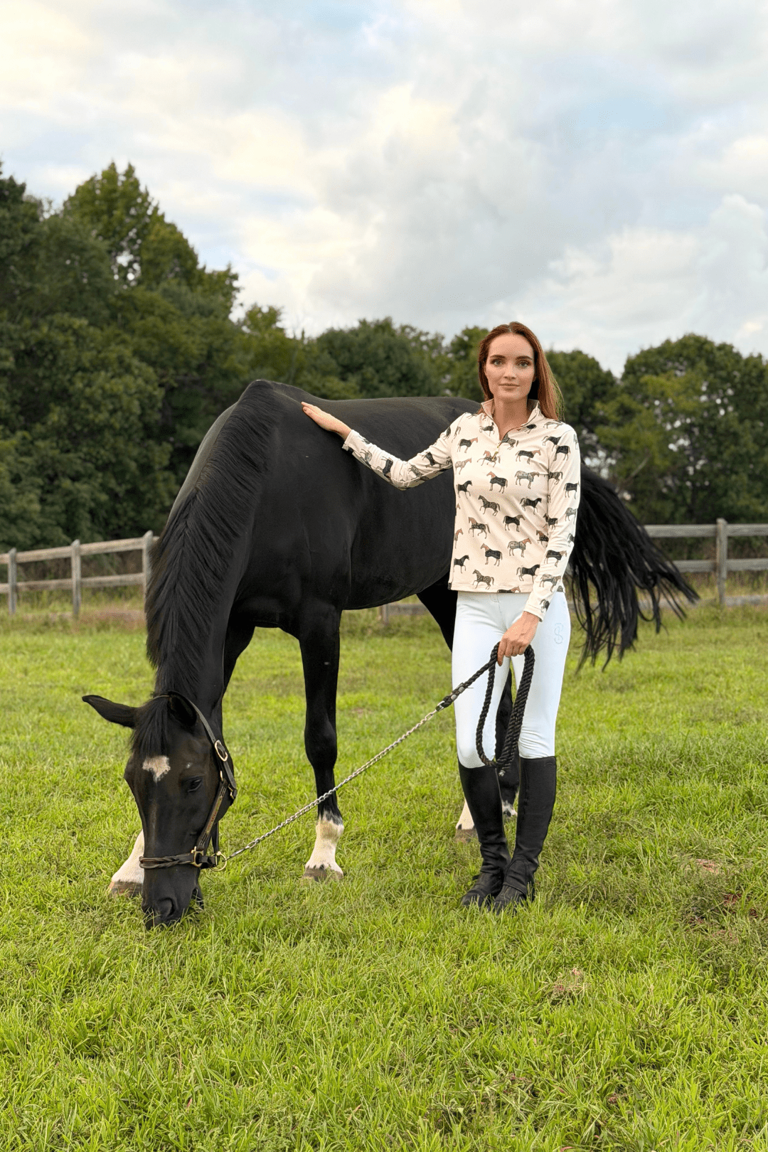 Q-Zip | Poise Print | Long Sleeve