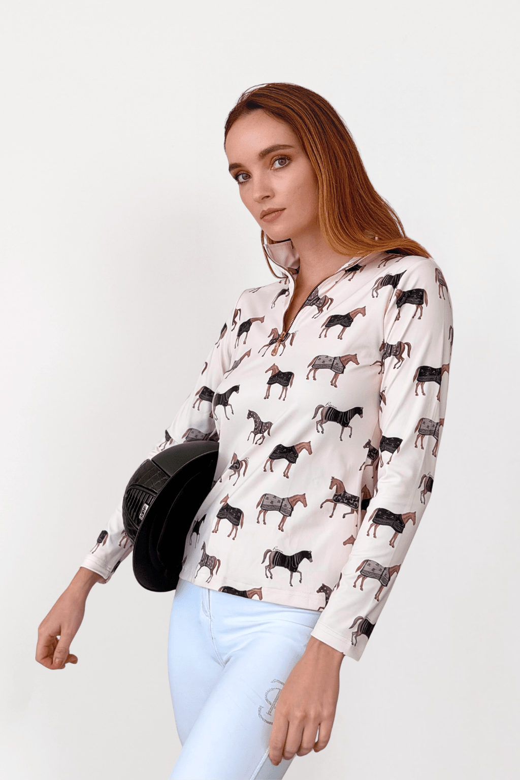 Q-Zip | Poise Print | Long Sleeve