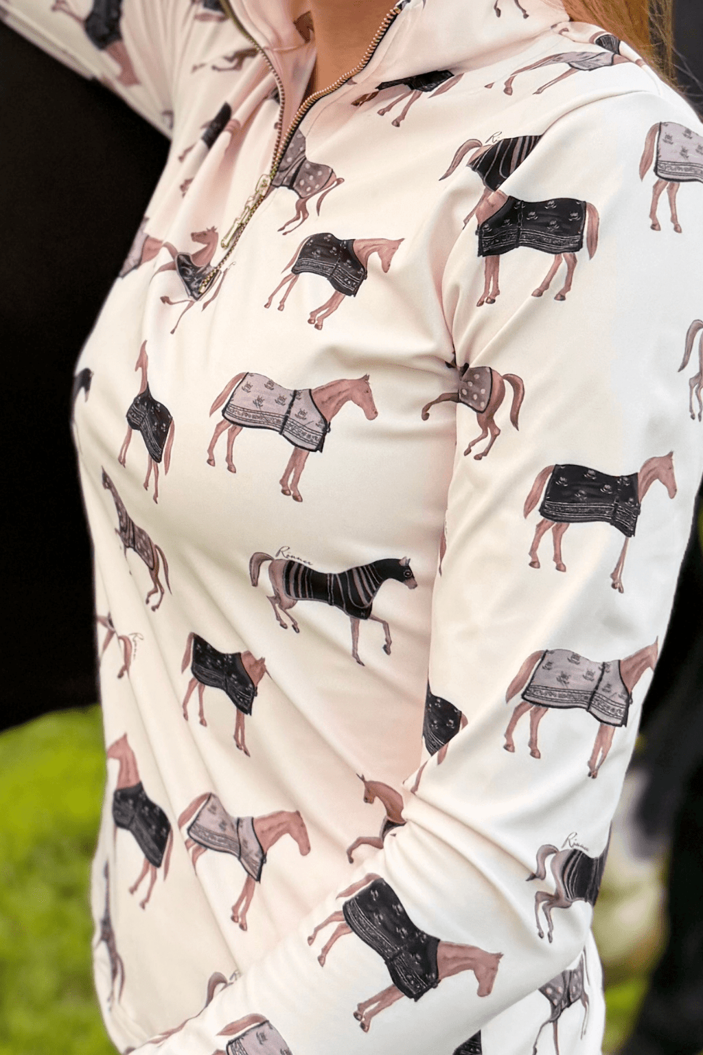 Q-Zip | Poise Print | Long Sleeve