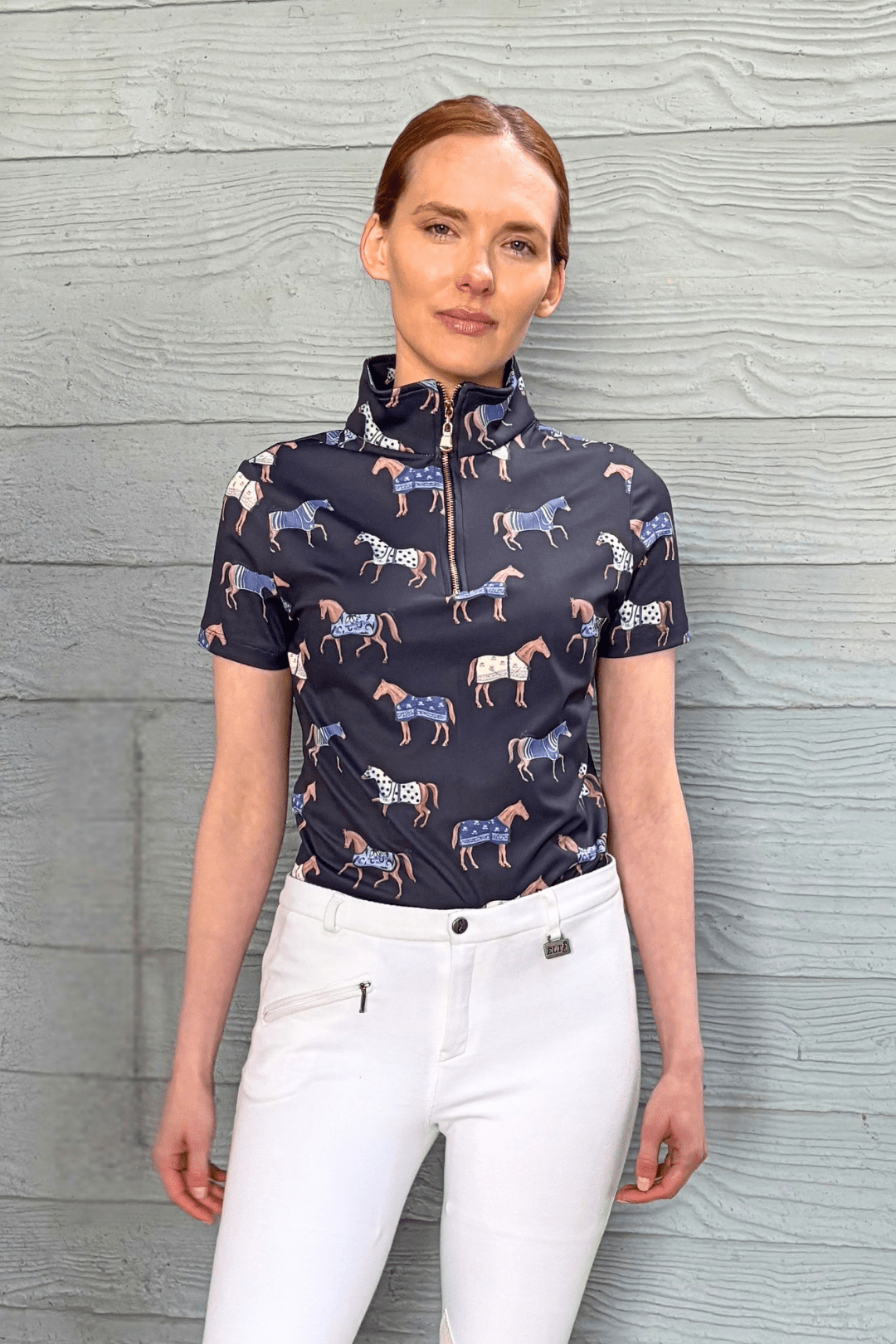Q-Zip | Poise Print | Short Sleeve
