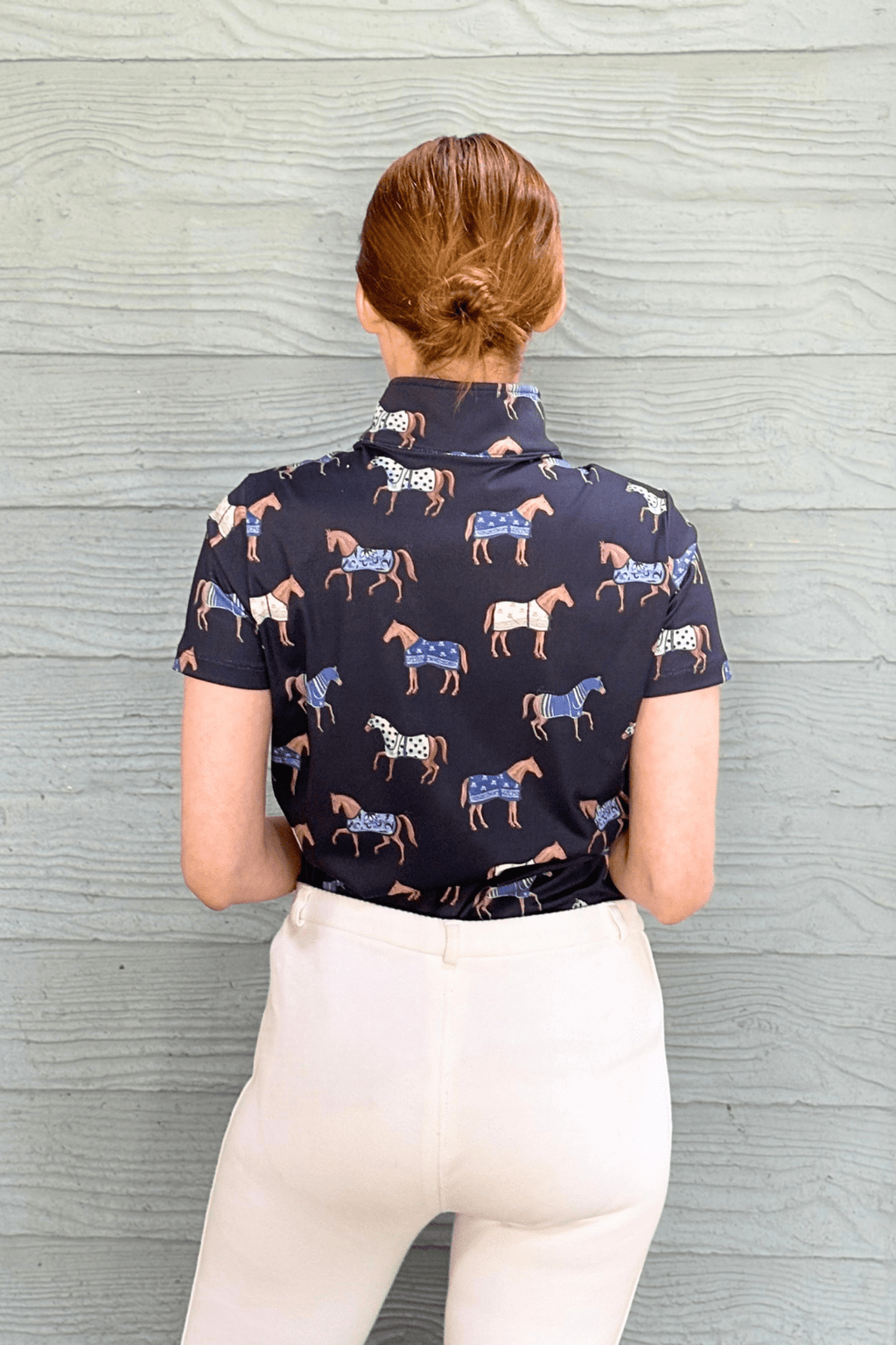 Q-Zip | Poise Print | Short Sleeve