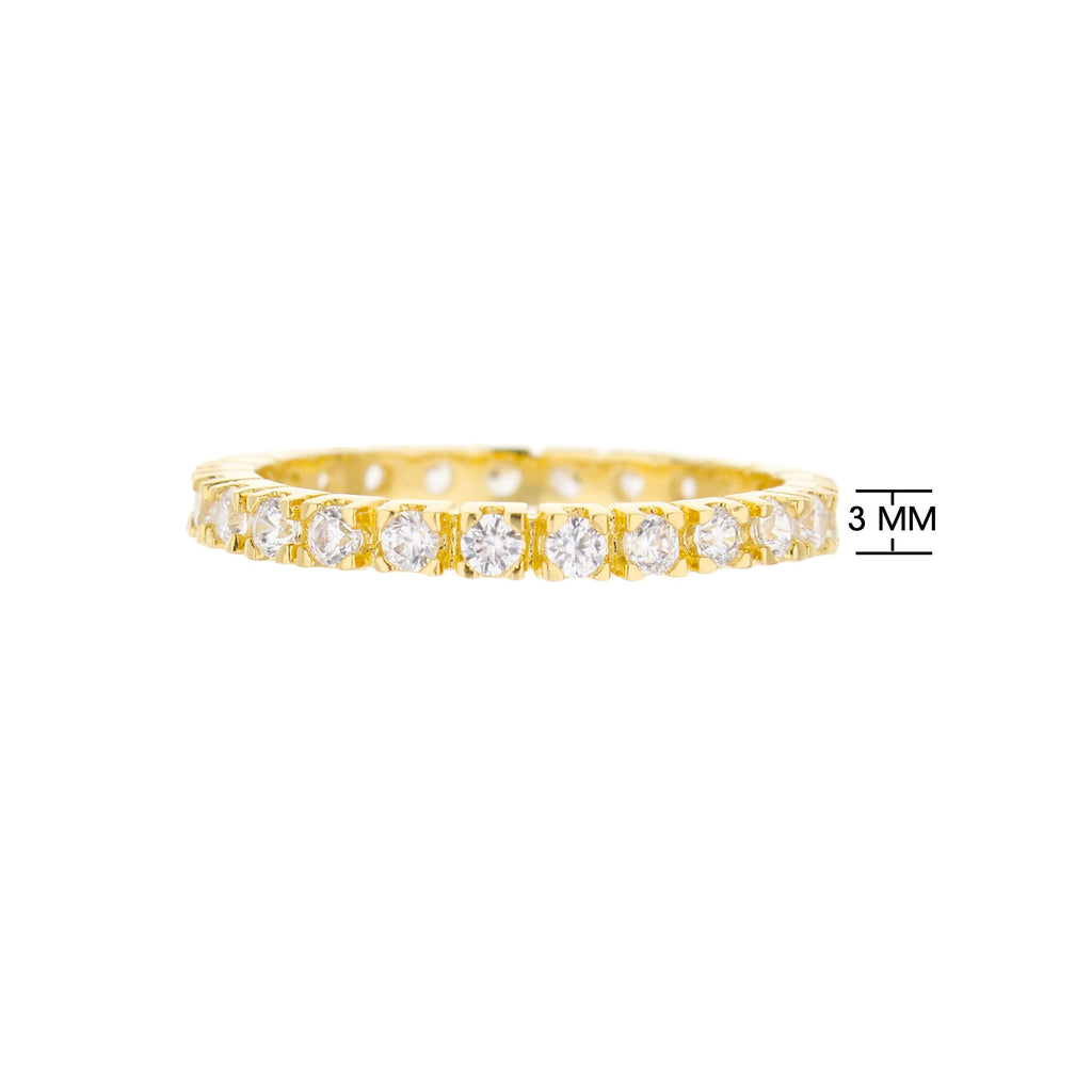 Glamour Pave Eternity Band